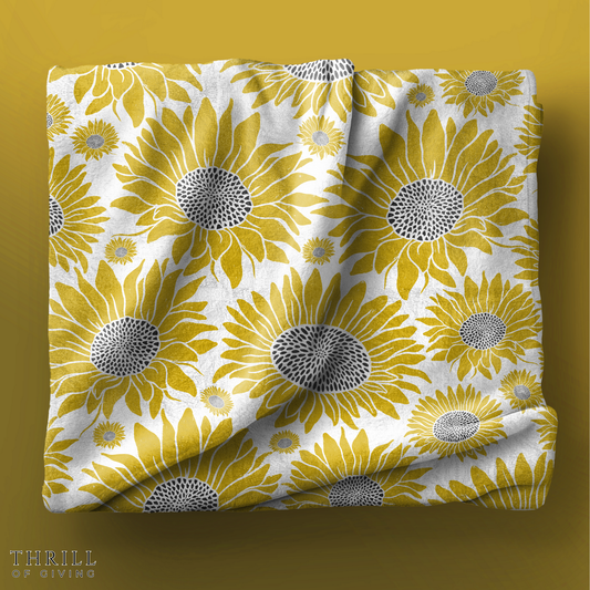 Vintage Sunflower Blanket