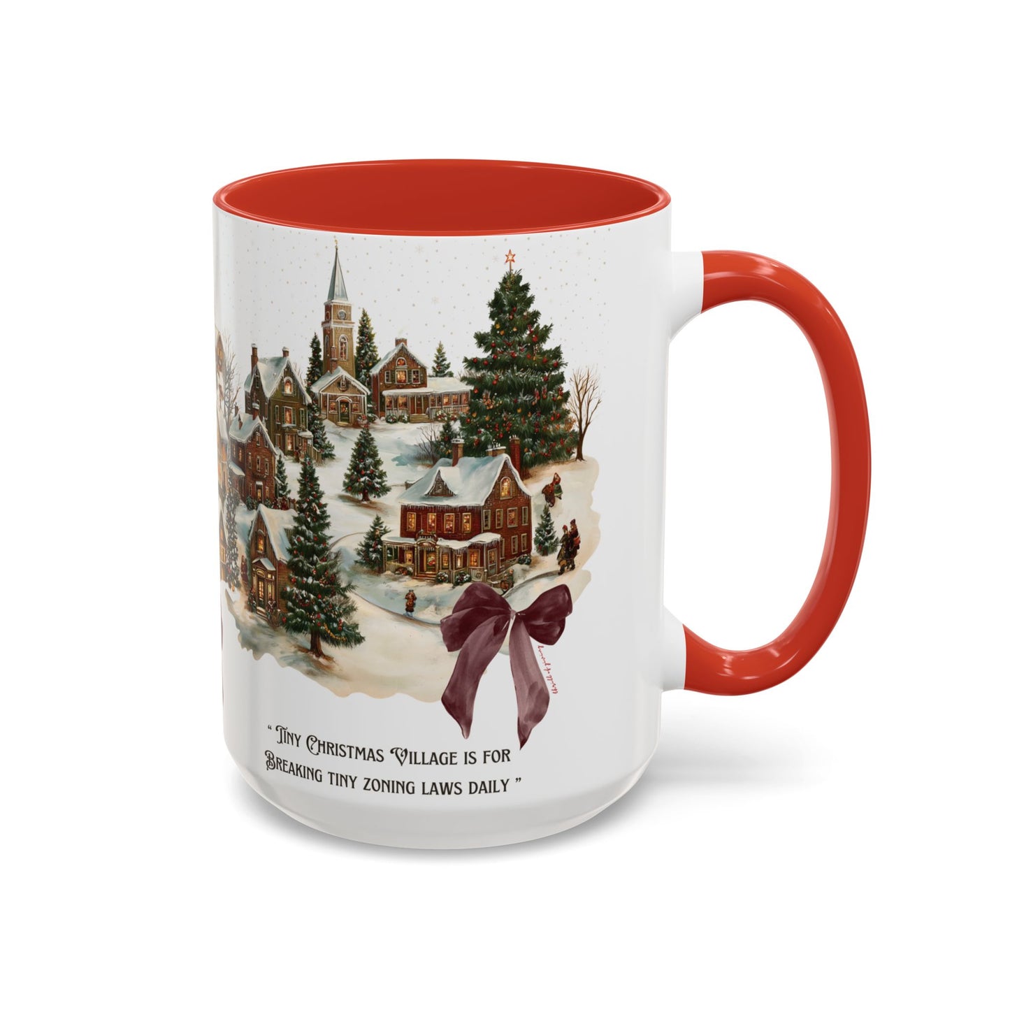 Tiny Christmas Village Mug