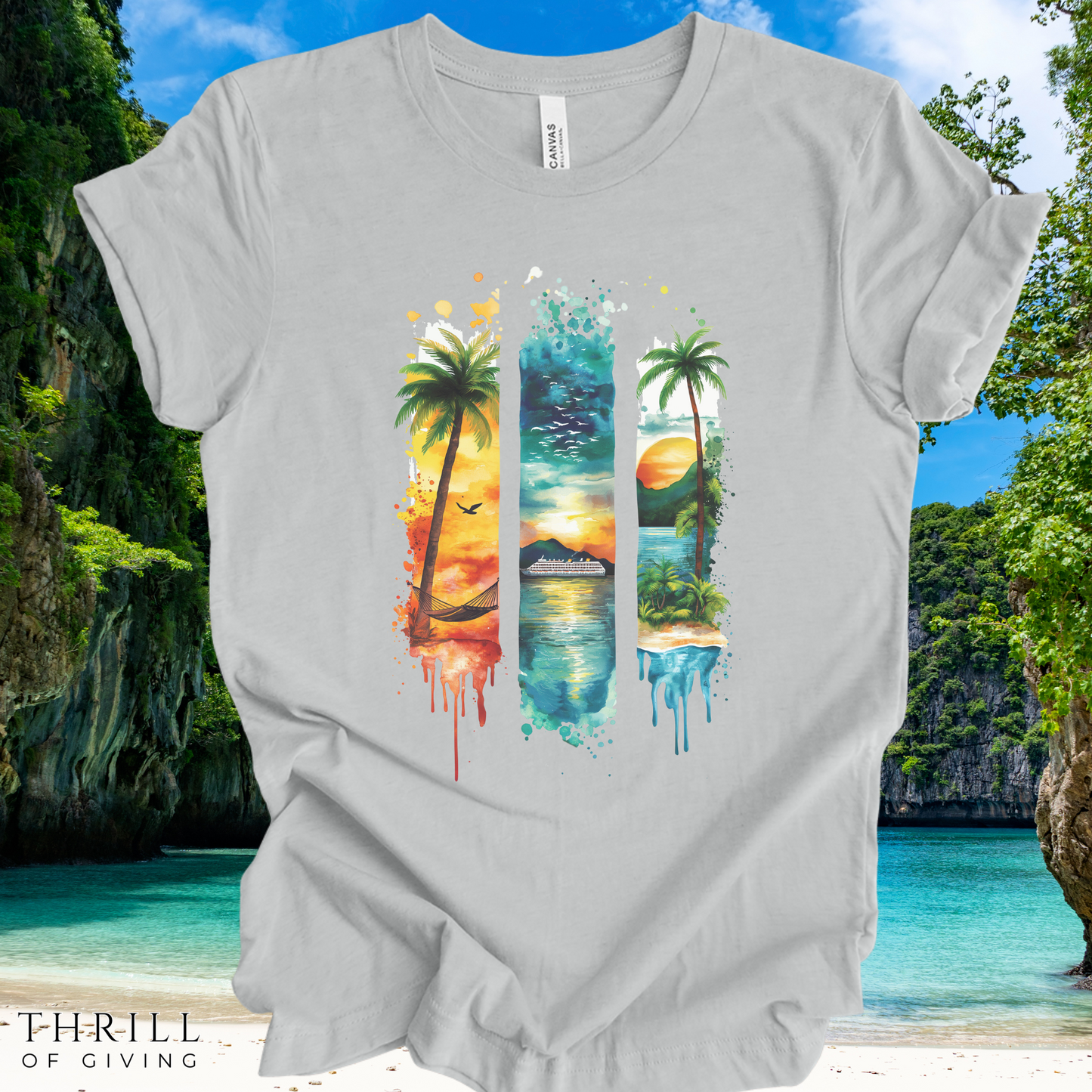 Watercolor Brush Cruise T-shirt