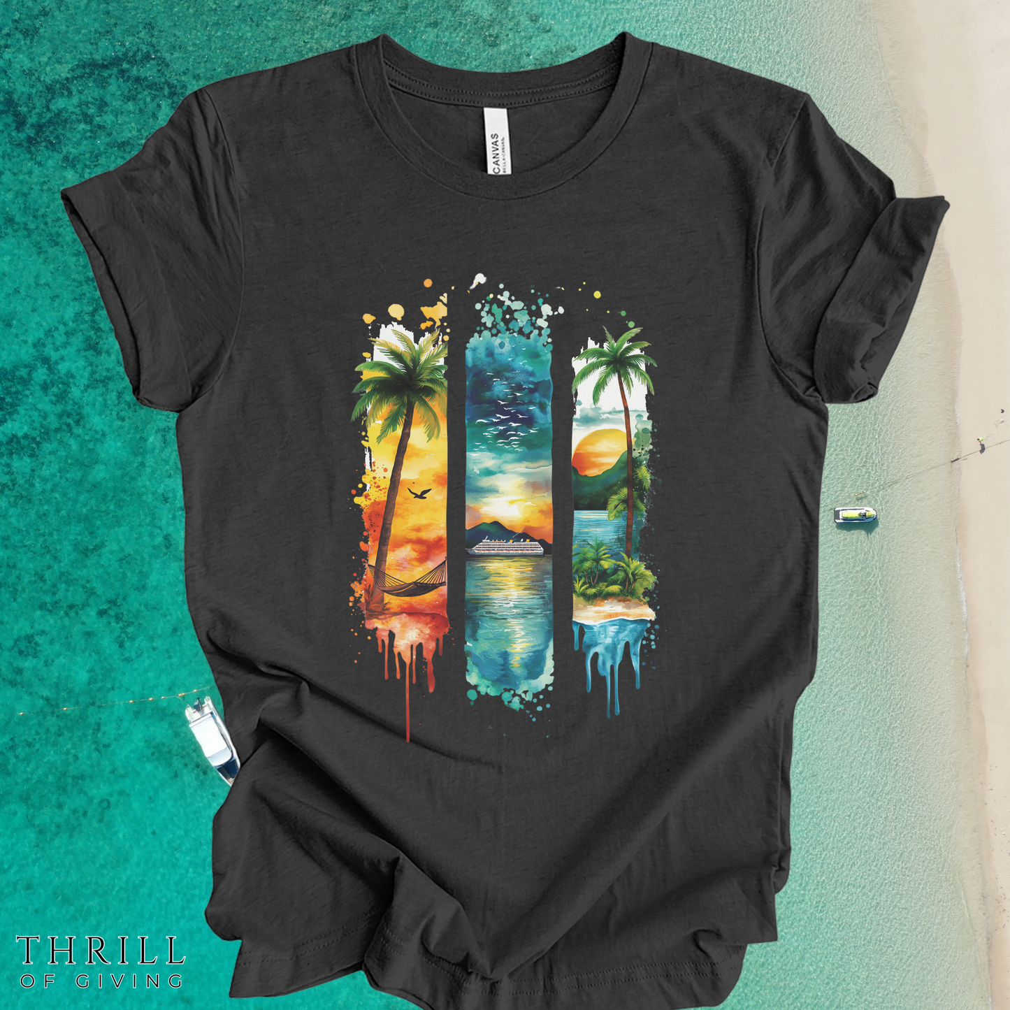 Watercolor Brush Cruise T-shirt