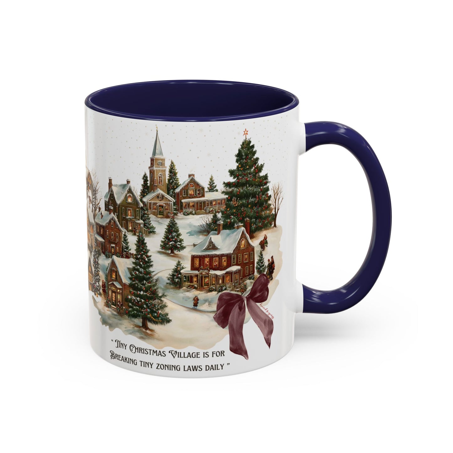 Tiny Christmas Village Mug