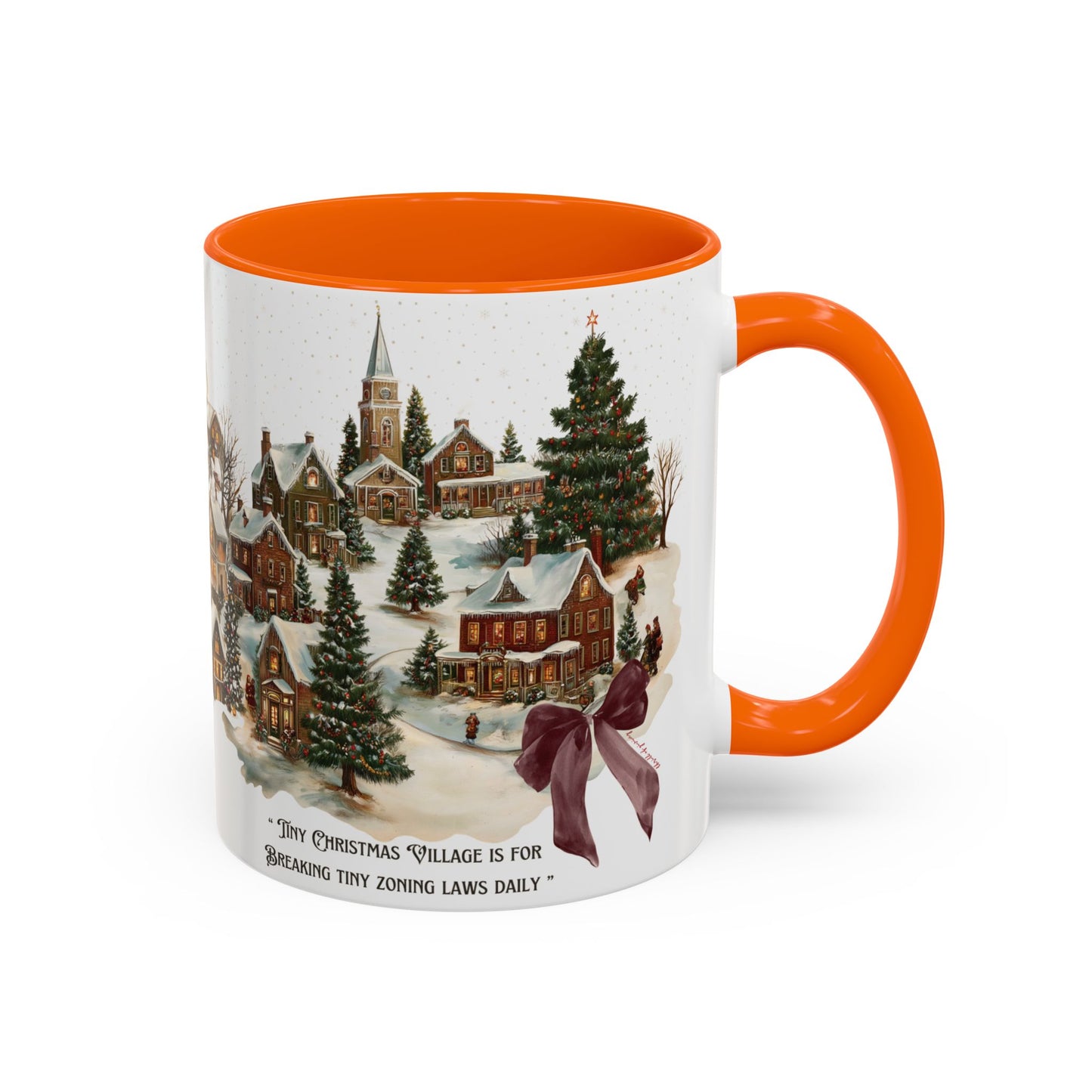 Tiny Christmas Village Mug