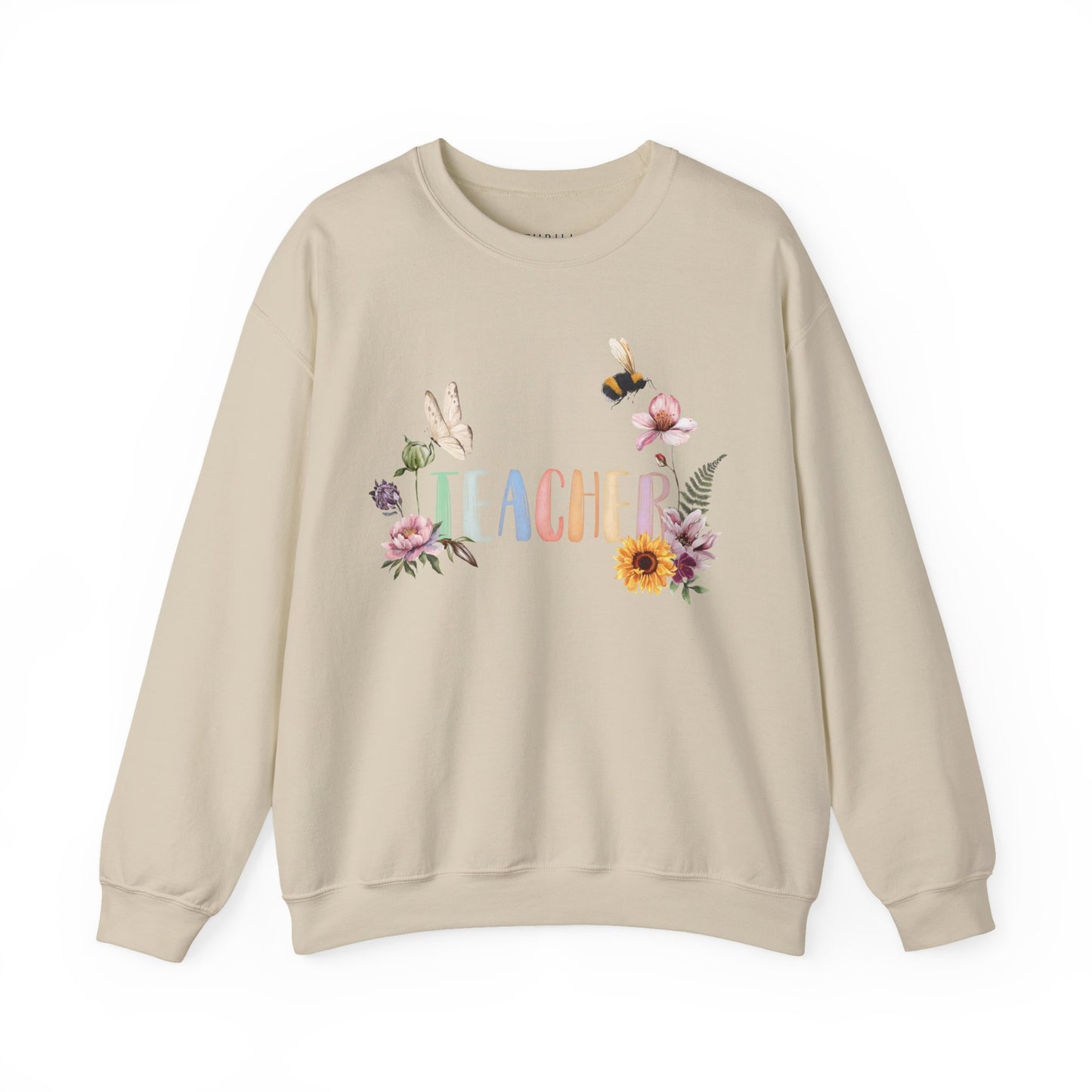 Wildflower Watercolor Teacher Sweatshirt