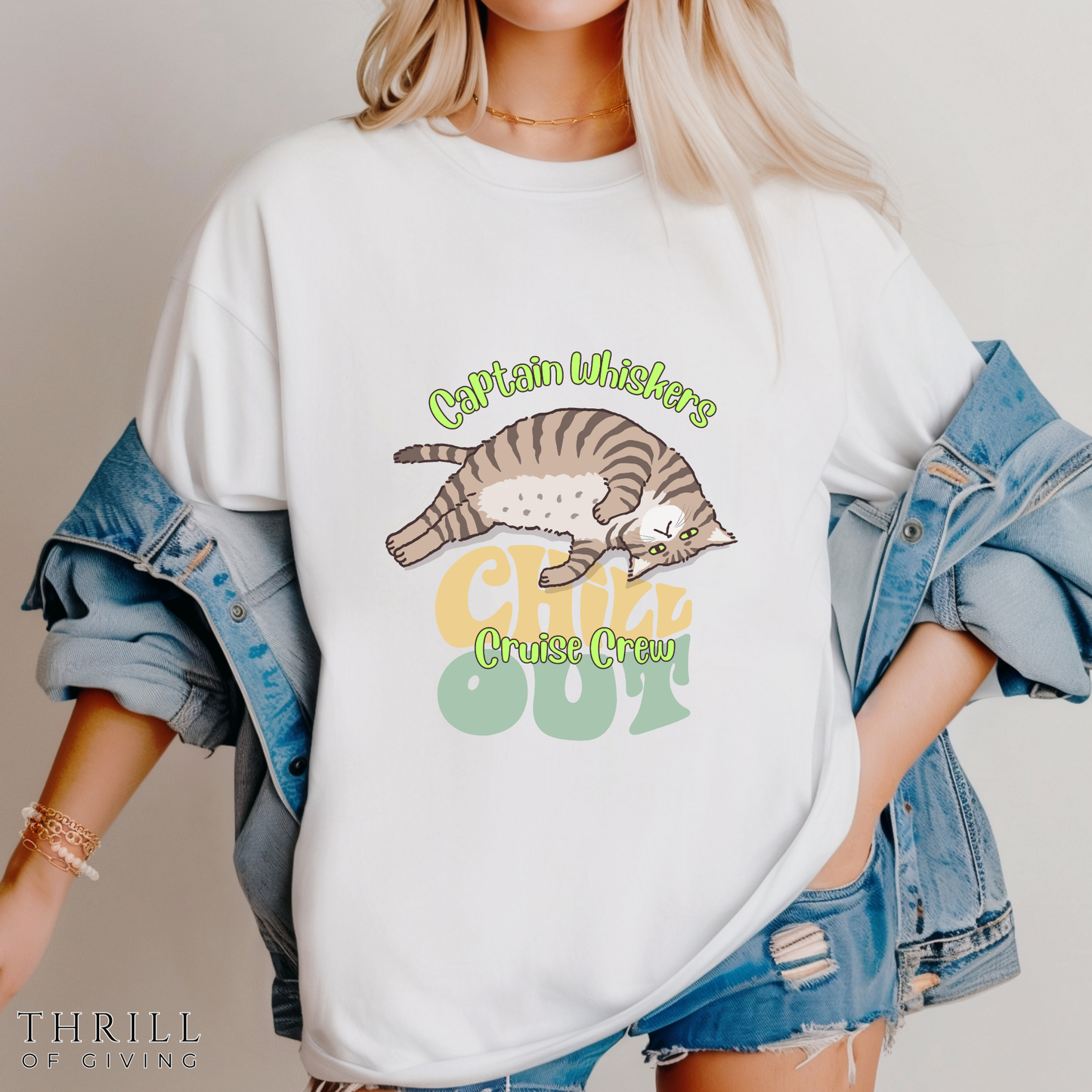 Captain Whiskers Cruise Crew Tee