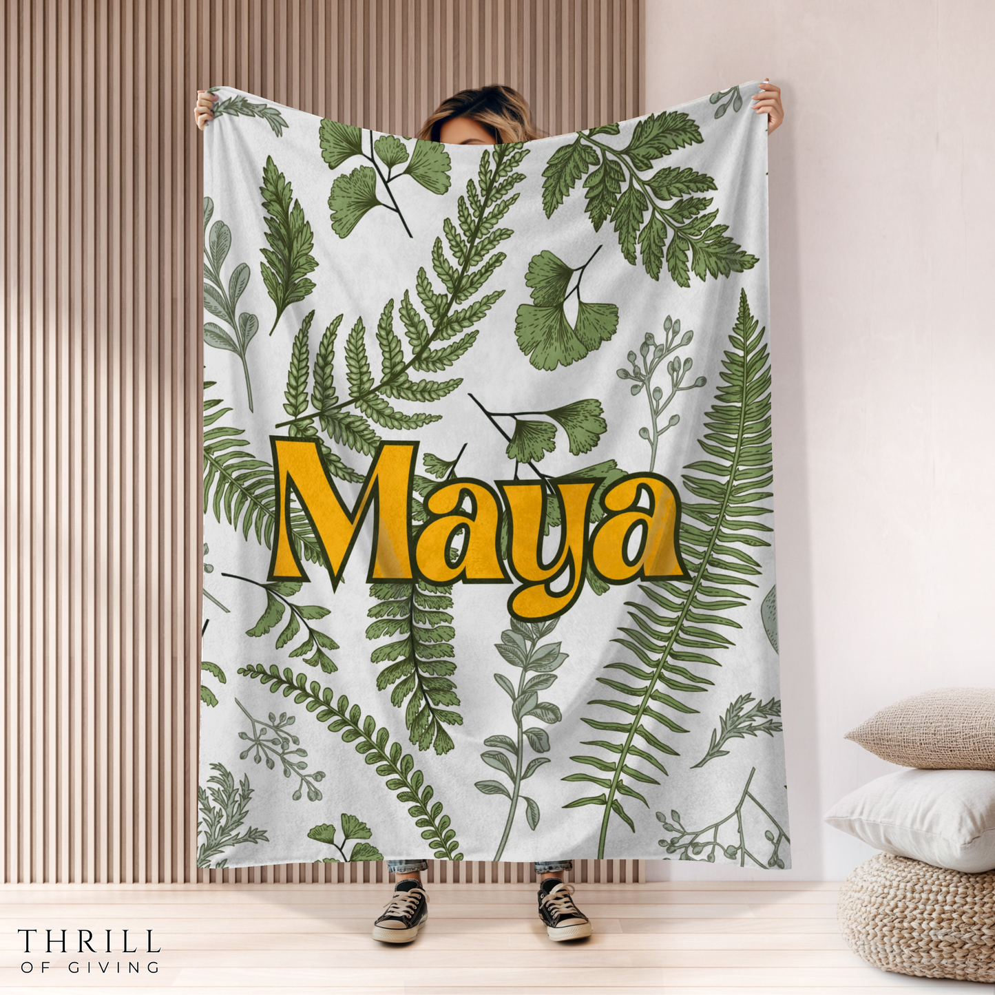 Personalized Woodland Baby Blanket