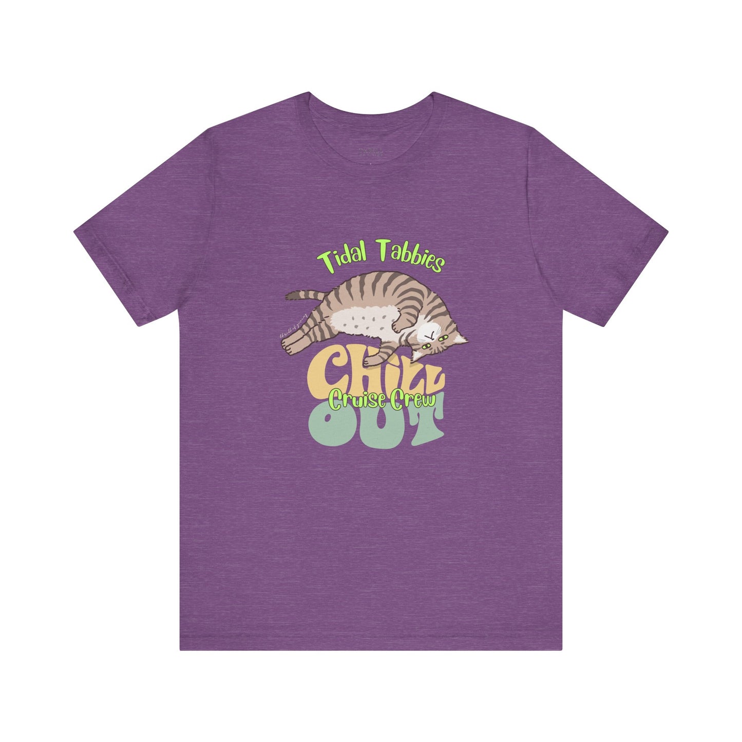 Funny Tidal Tabbies Cruise Crew T-shirt