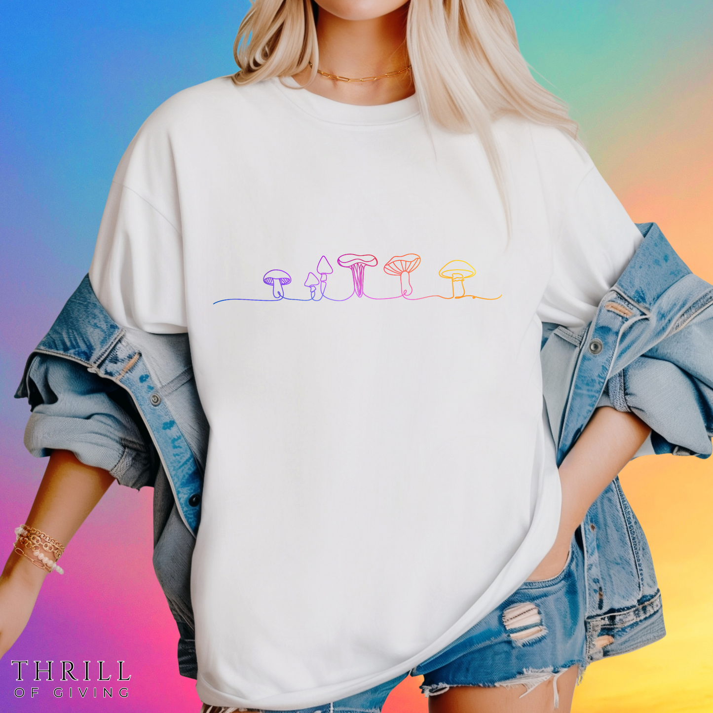 Mushroom Shirt - Psychedelic Charm
