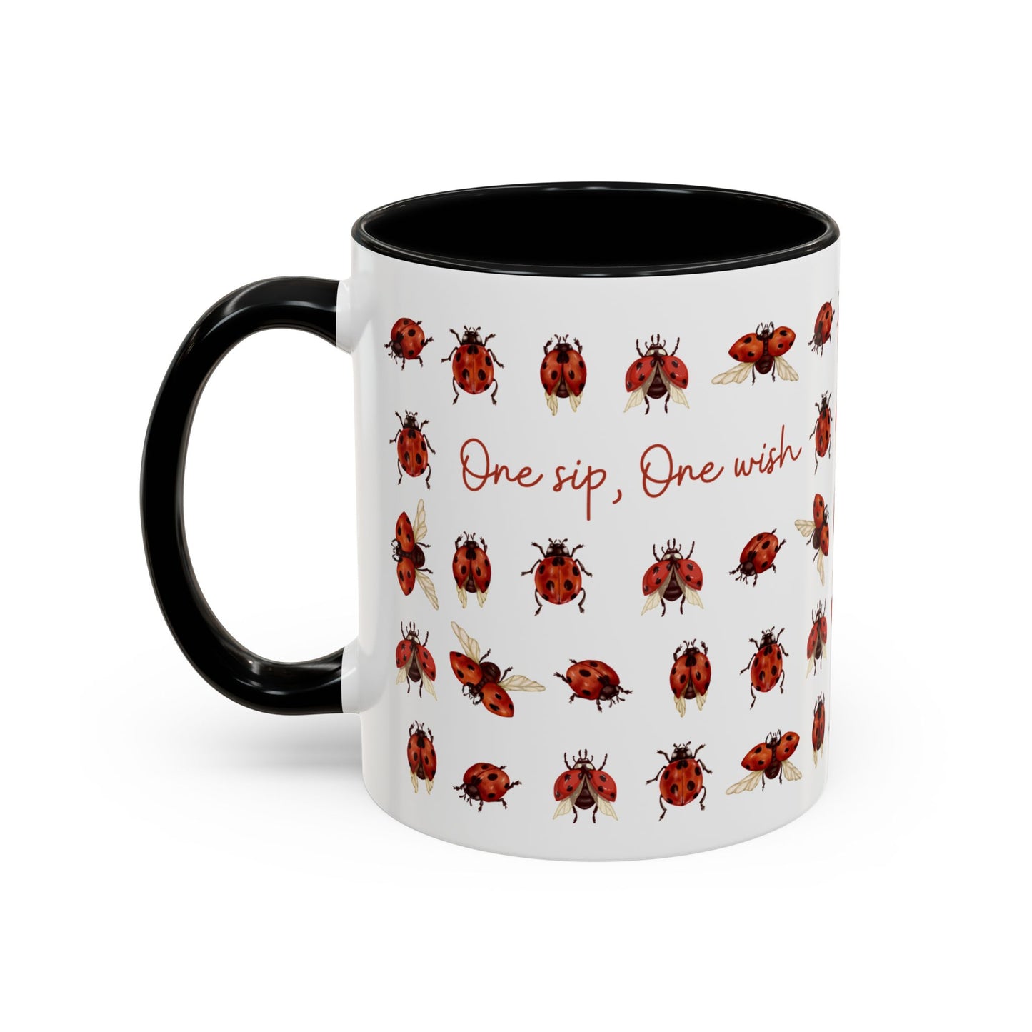 Ladybug Mug - One Sip, One Wish