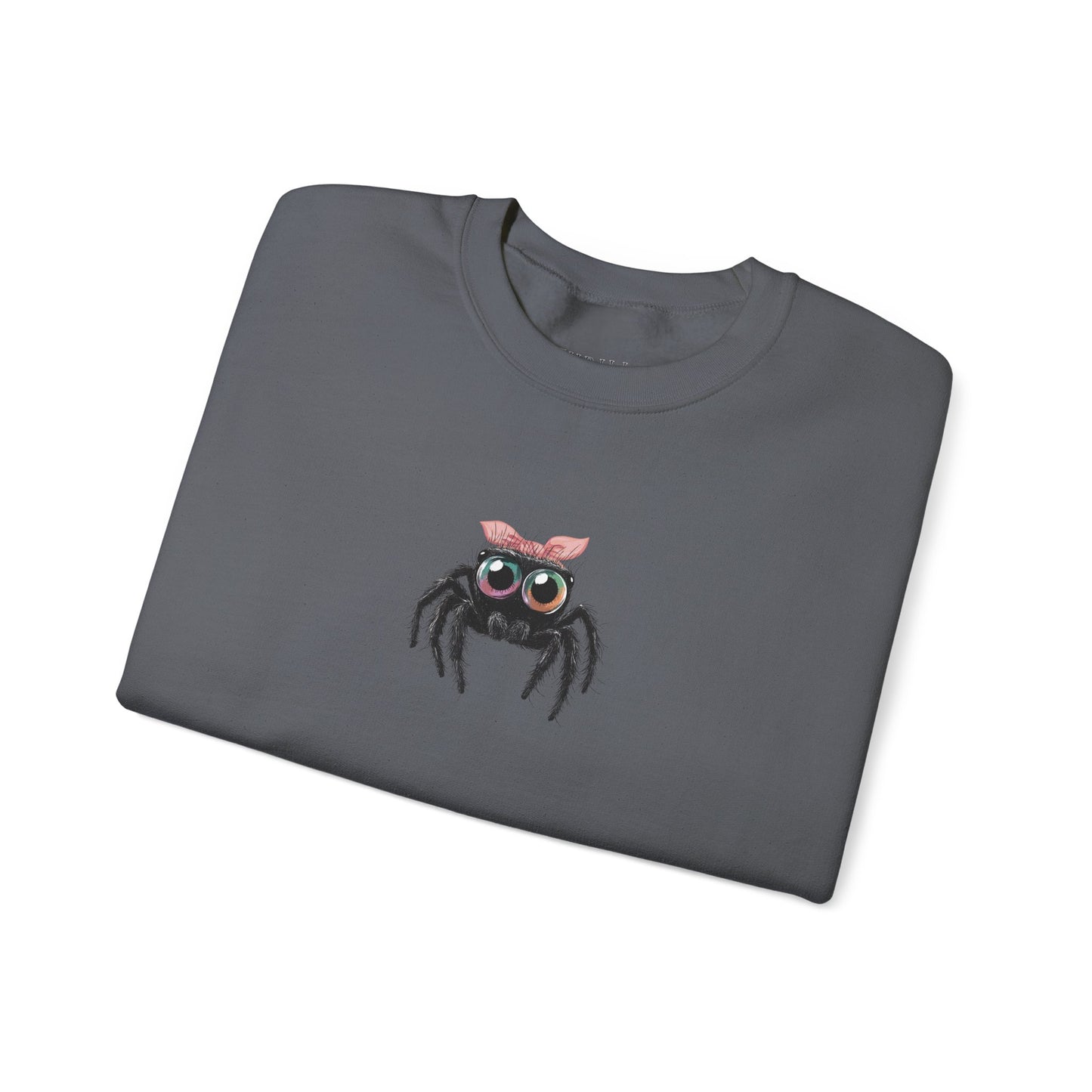 Pink Bow Jumping Spider Sweatshirt