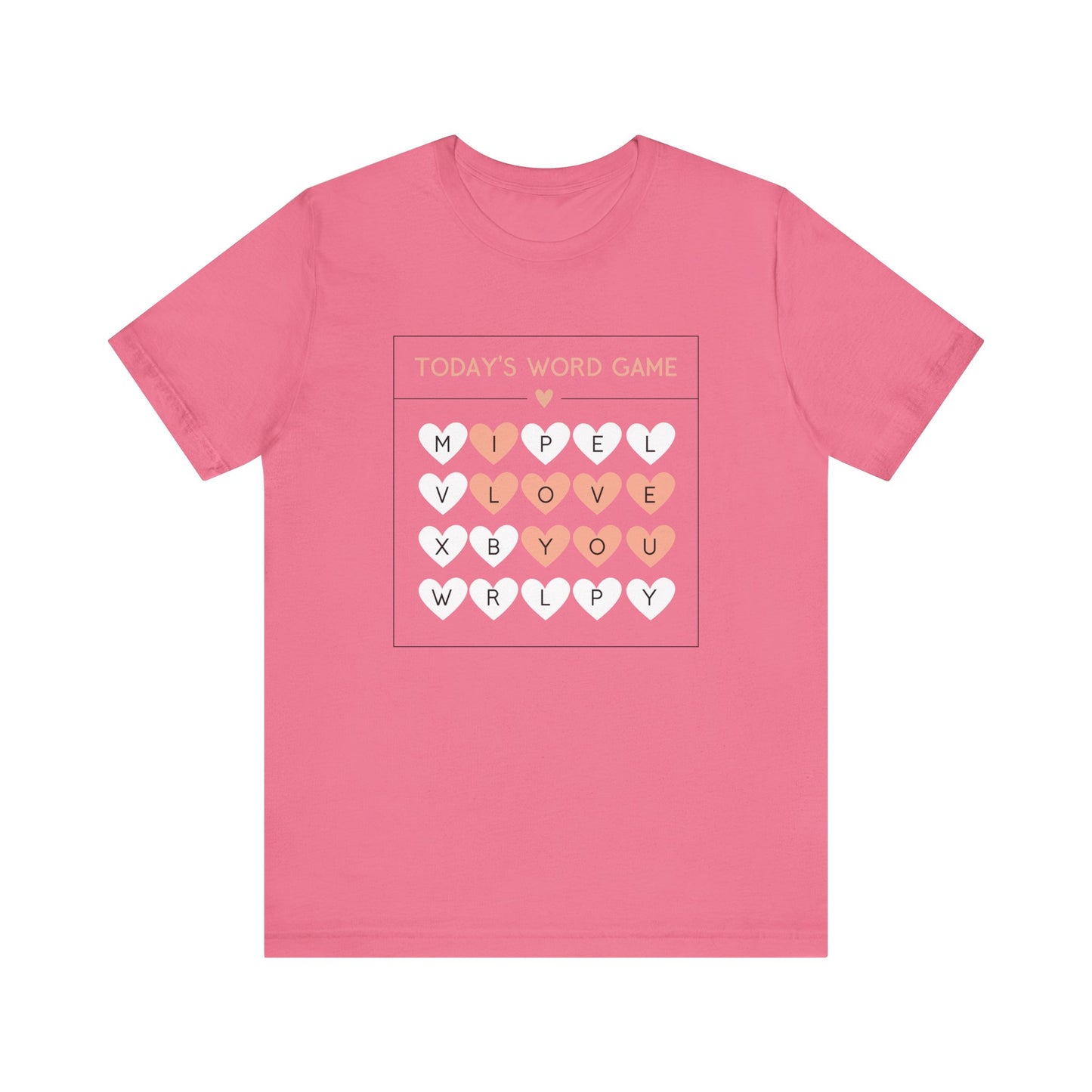 I LOVE YOU word game t-shirt