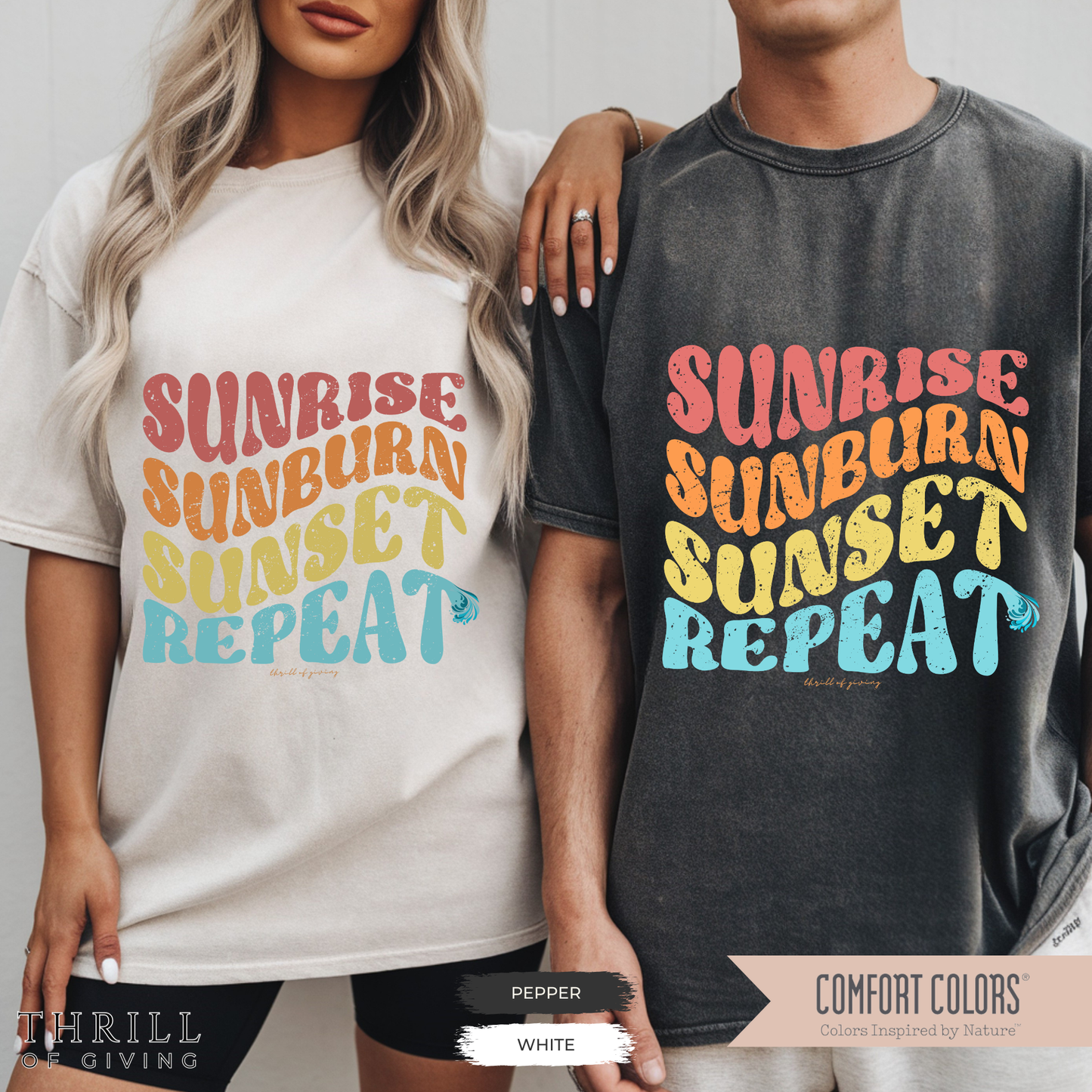 Sunrise-Sunburn-Sunset-Repeat T-shirt