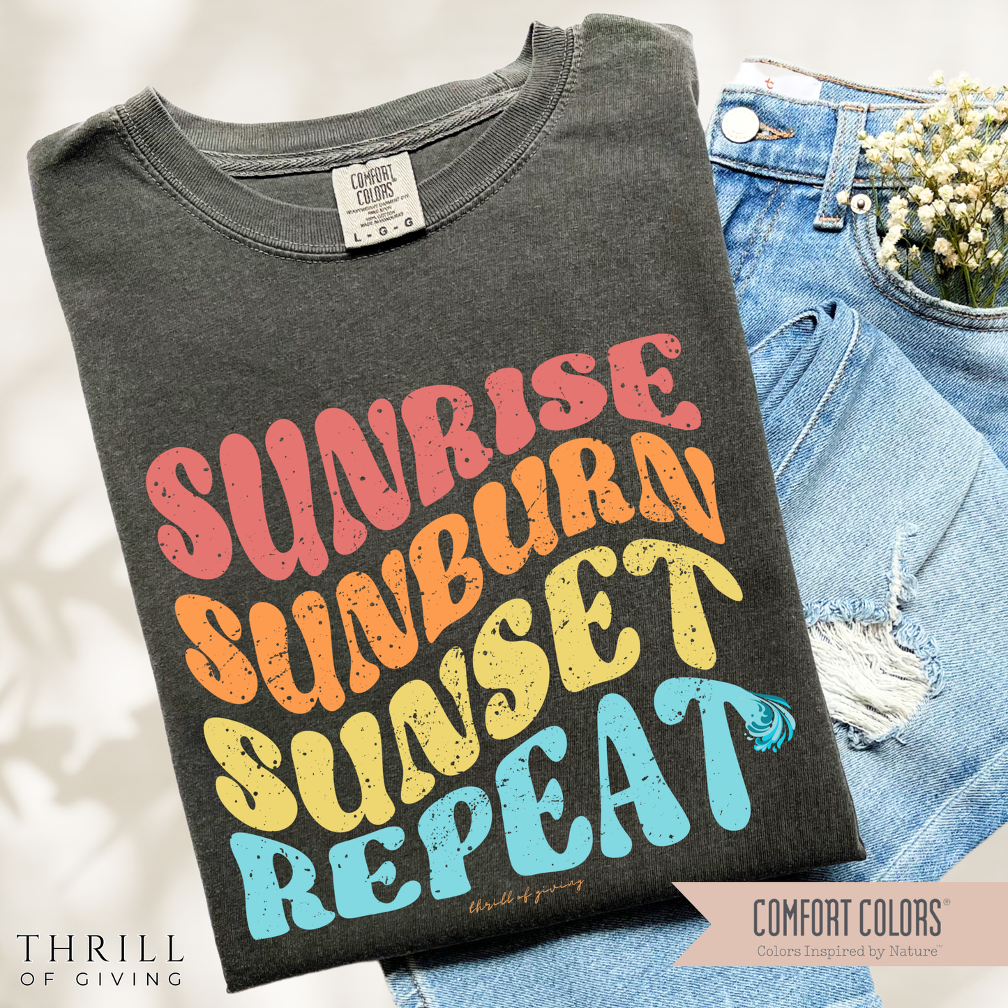 Sunrise-Sunburn-Sunset-Repeat T-shirt