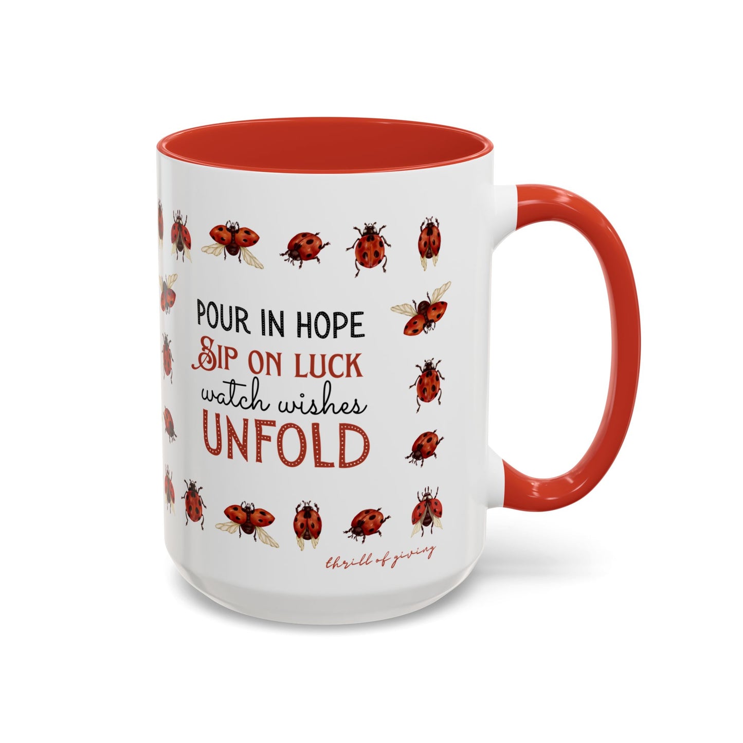 Ladybug Mug - Custom Name Coffee Mug
