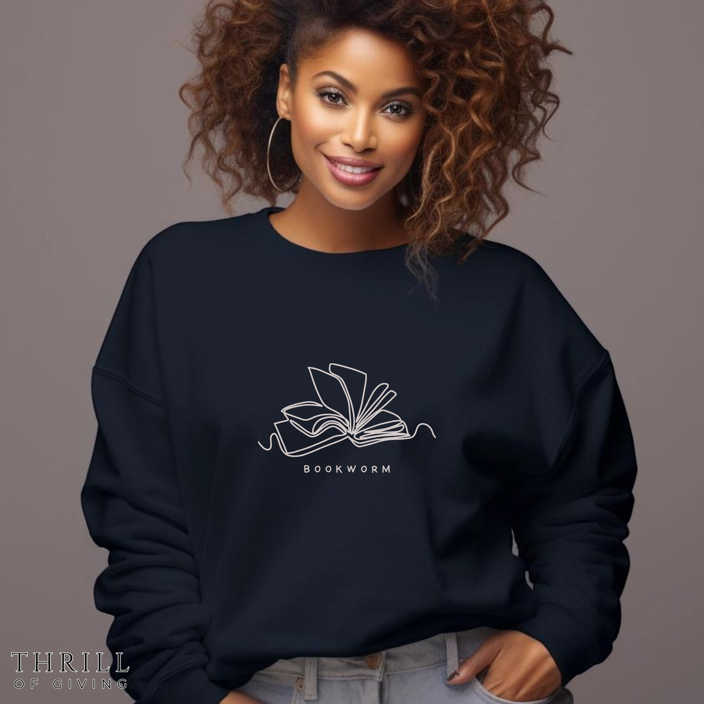 Bookworm Sweatshirt - Minimalist edition