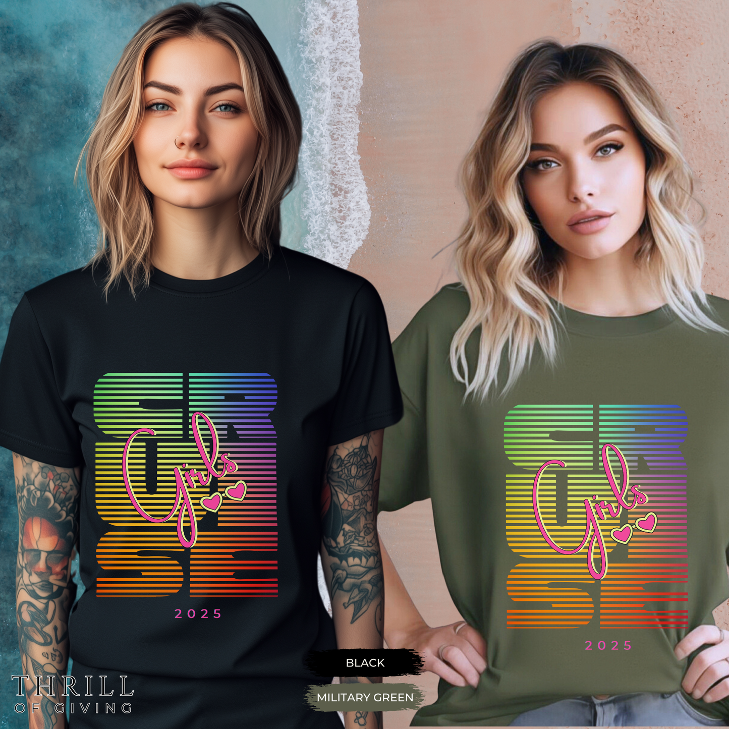 Custom Girls Cruise matching T-shirts