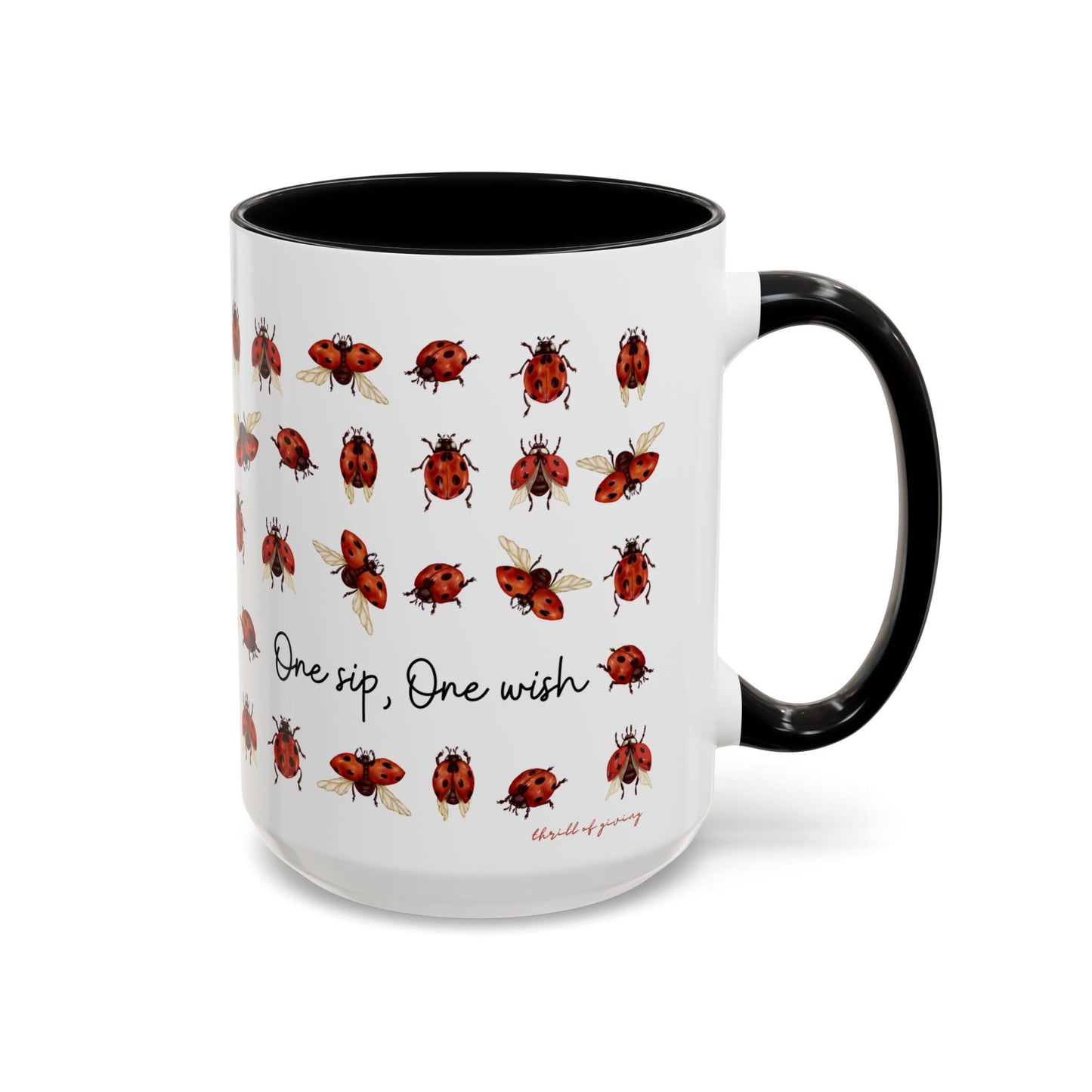 Ladybug Mug - One Sip, One Wish