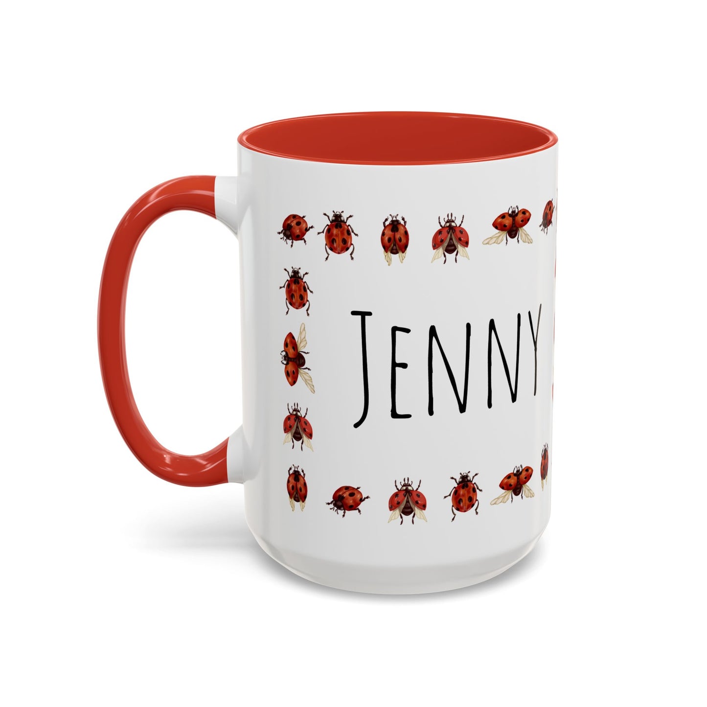 Ladybug Mug - Custom Name Coffee Mug