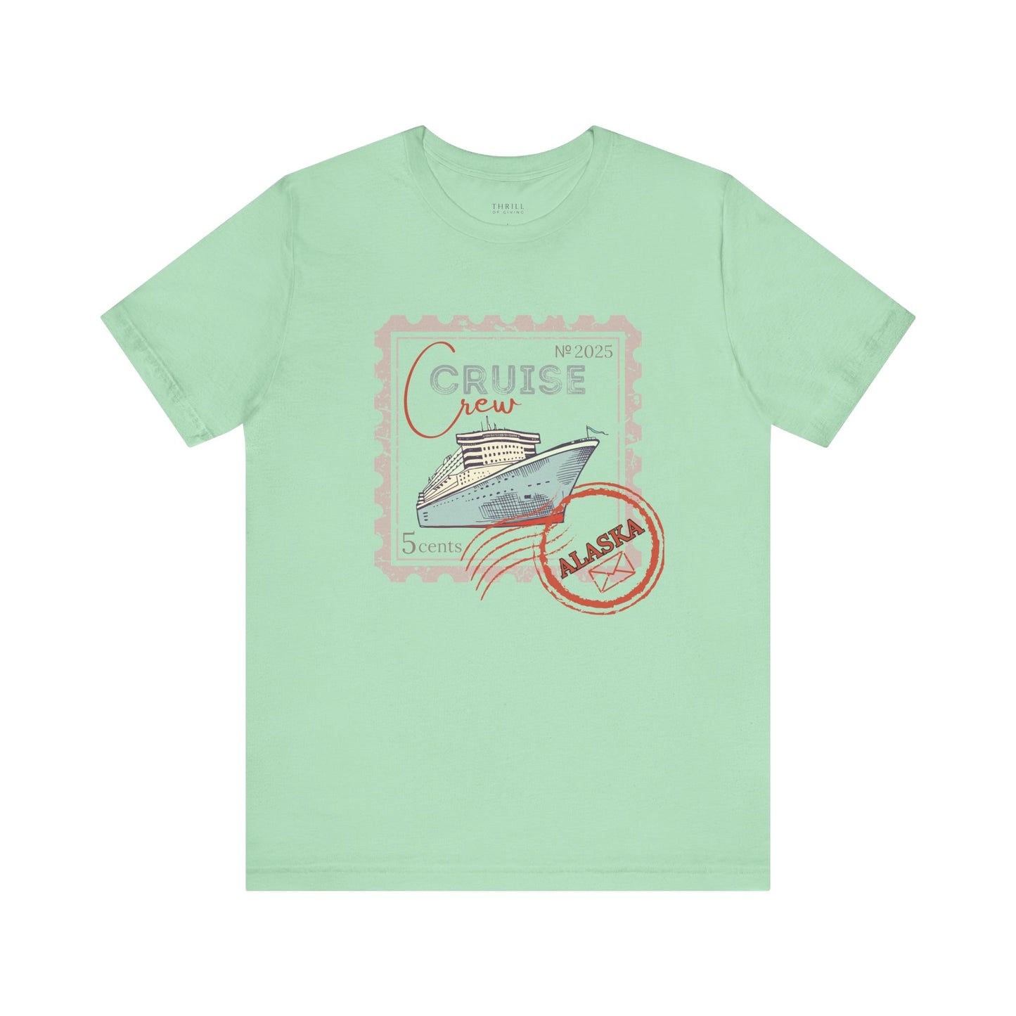 Custom Stamp Cruise Crew Tee