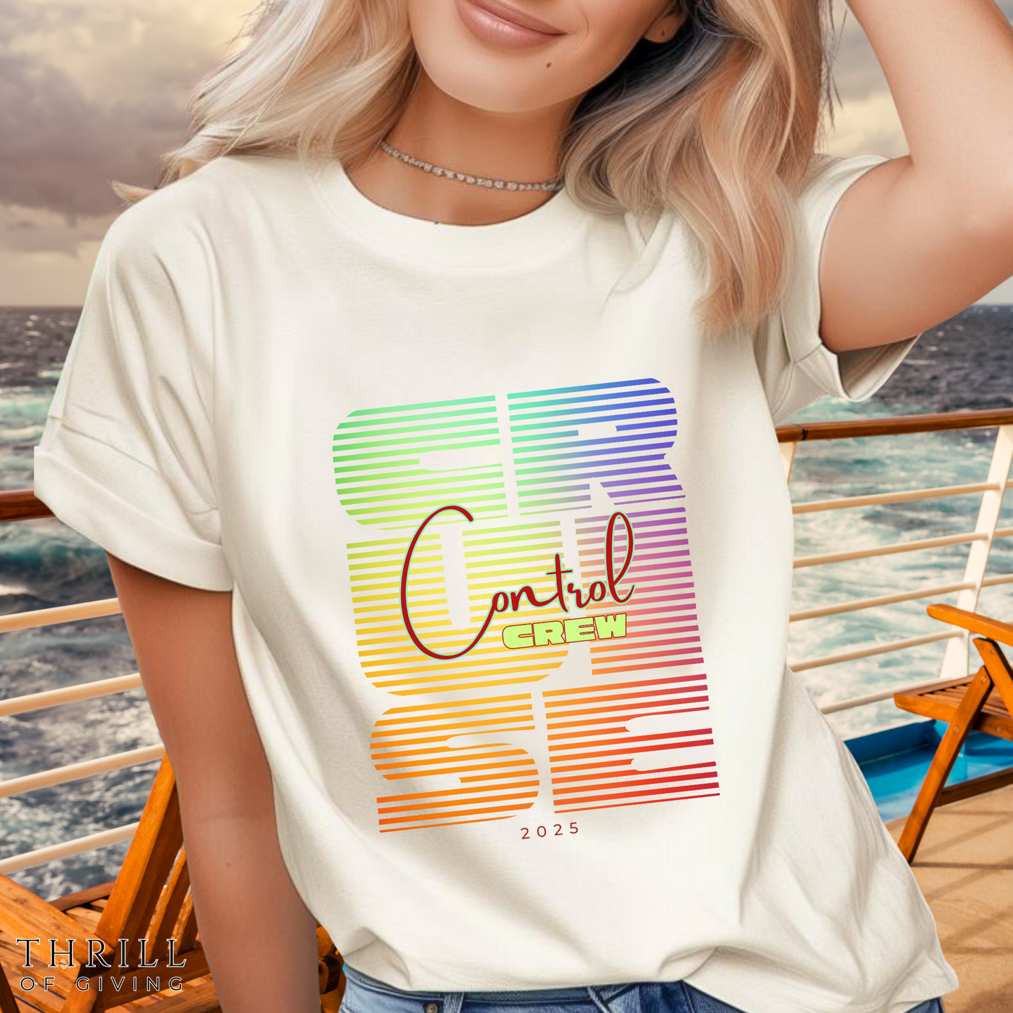 Funny CRUISE CONTROL Crew Tee