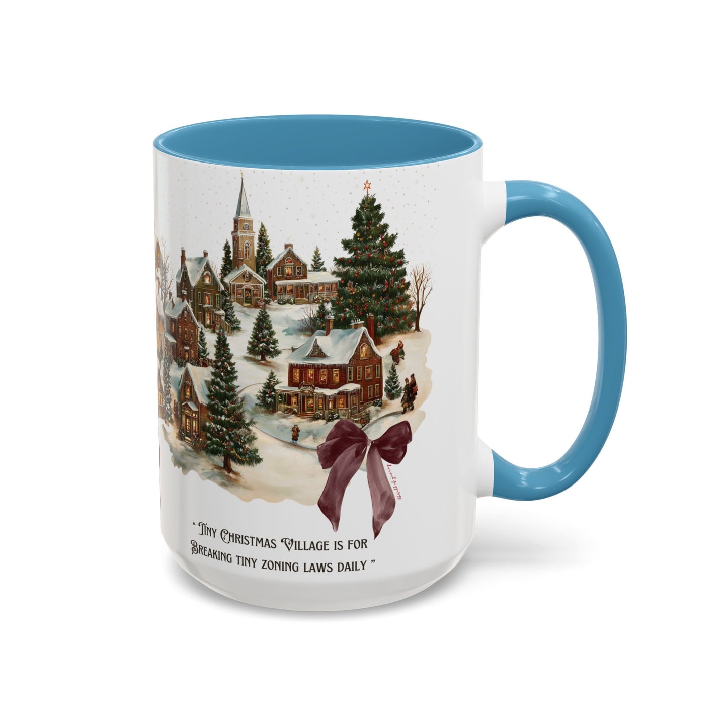 Tiny Christmas Village Mug