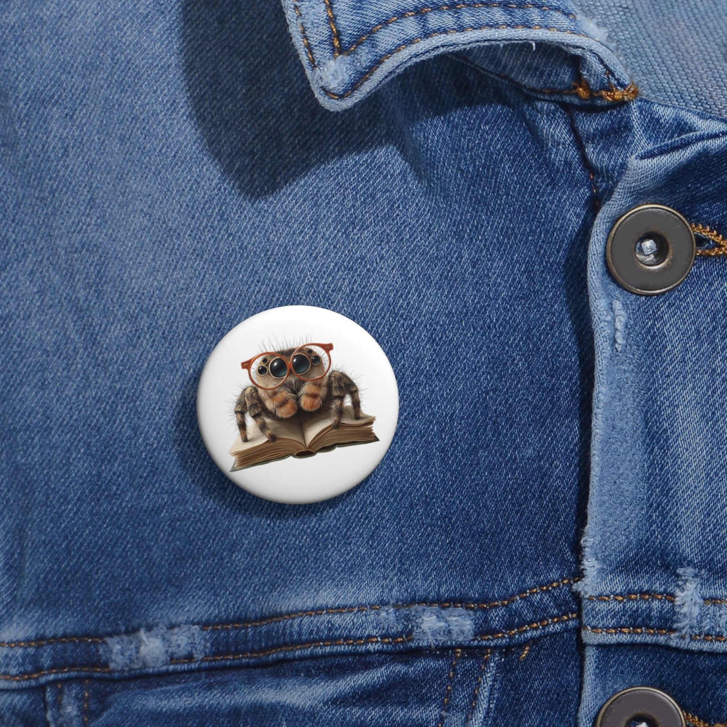 Spider Book Club - Metal Pin Button
