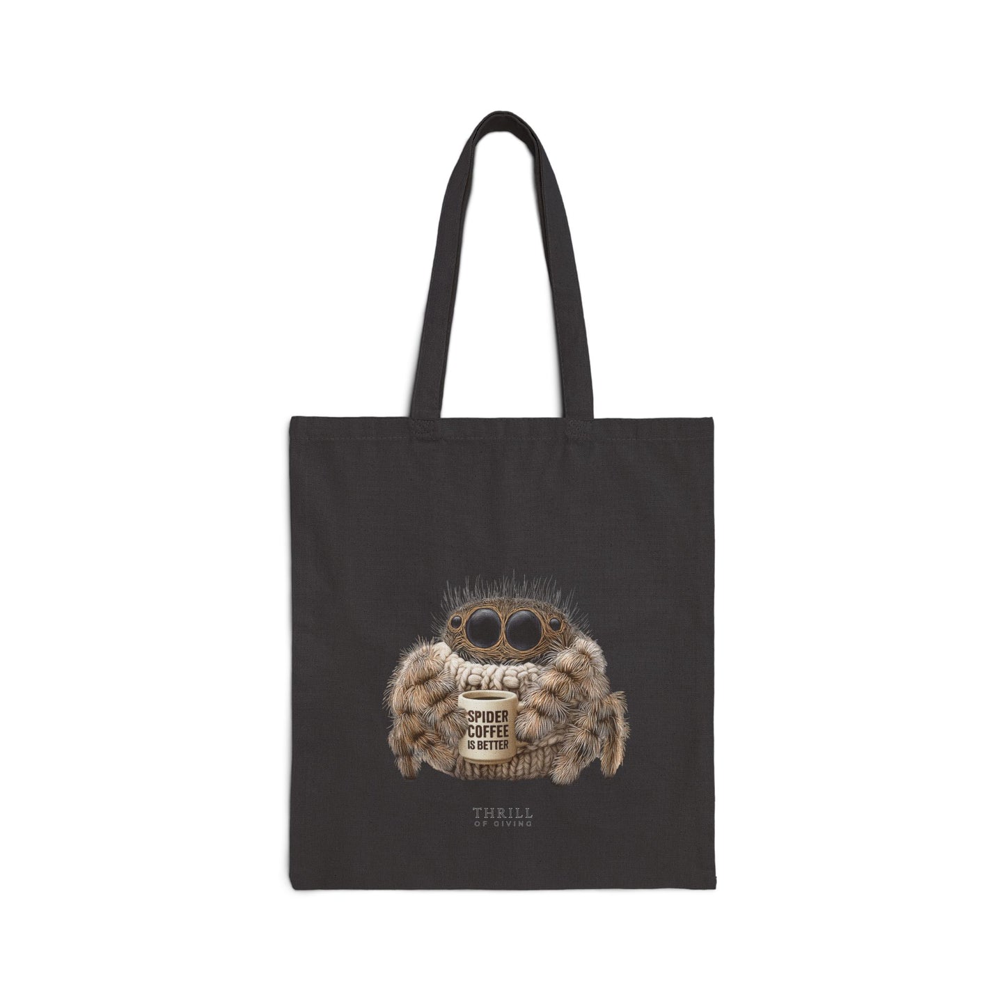 Spider Coffee is Better - Cotton Canvas Tote Bag