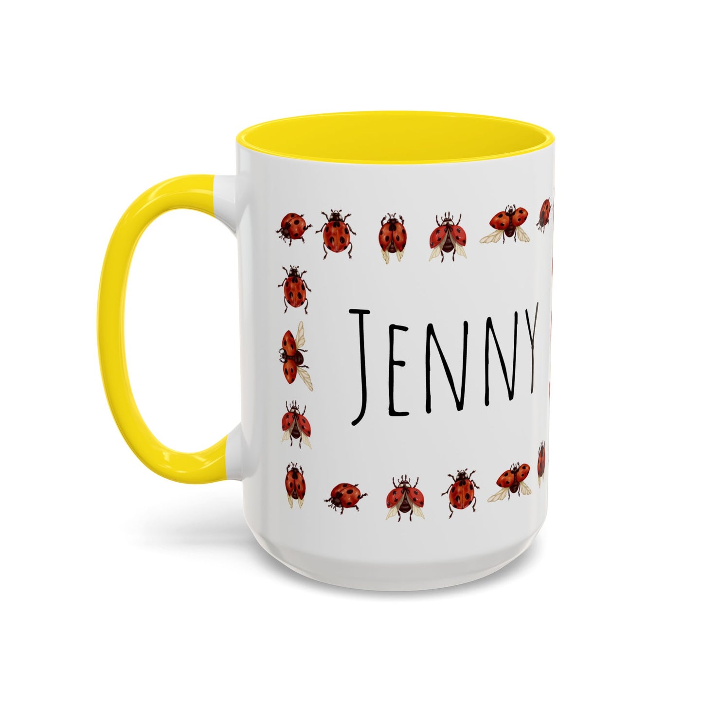 Ladybug Mug - Custom Name Coffee Mug