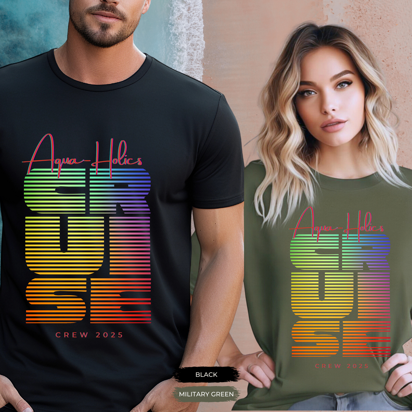 Aqua-Holics Cruise Crew T-shirt