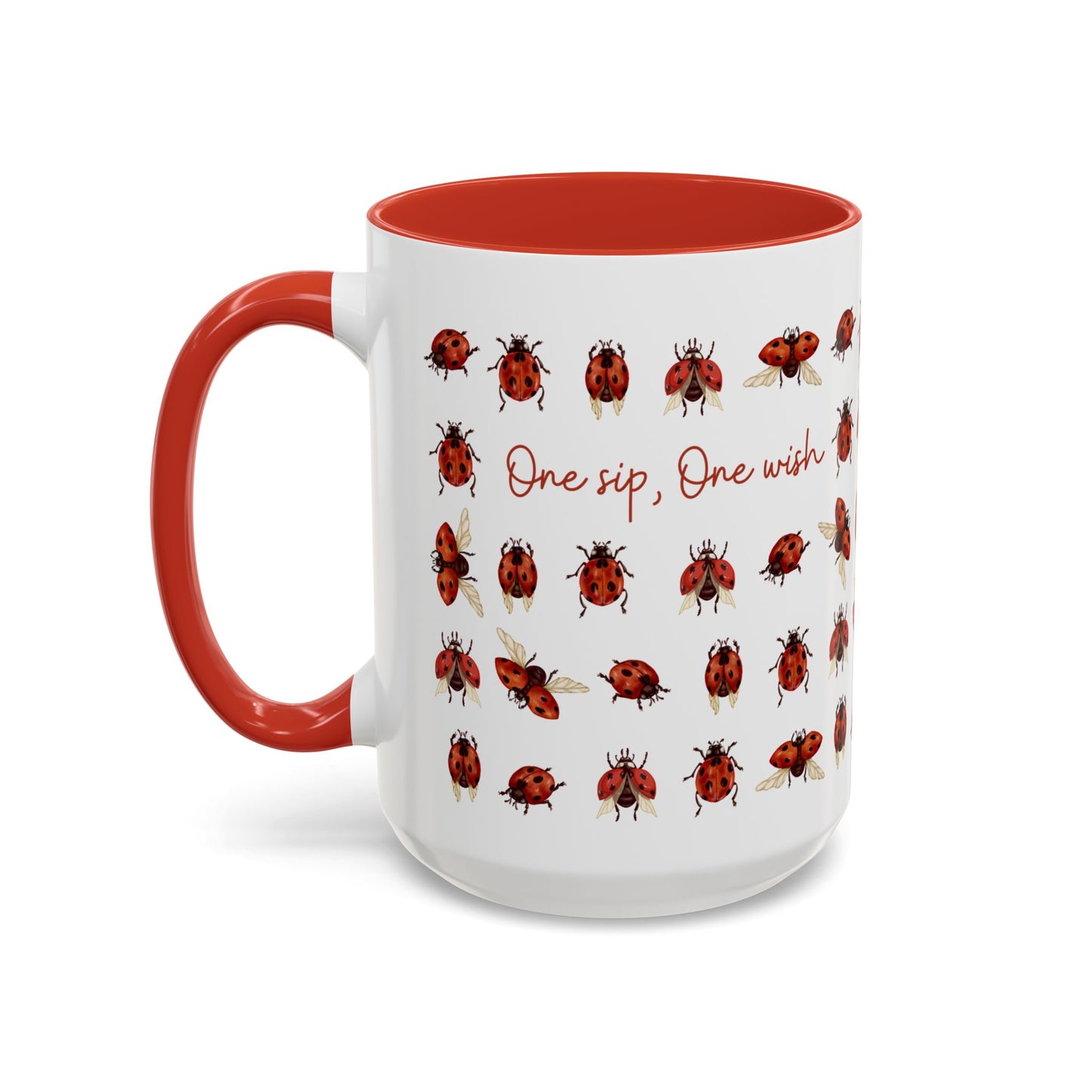 Ladybug Mug - One Sip, One Wish