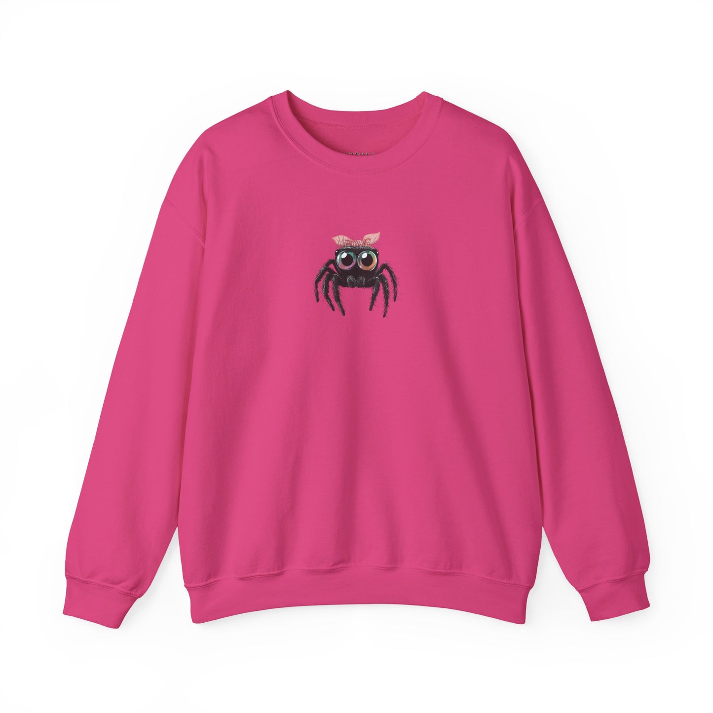 Pink Bow Jumping Spider Sweatshirt