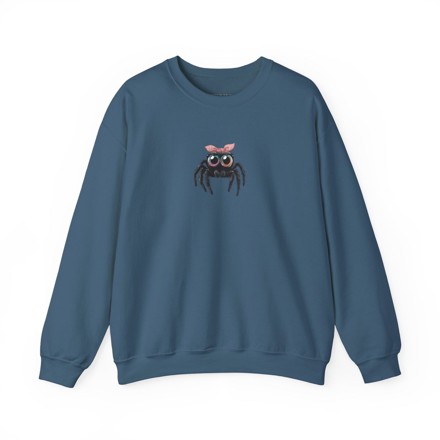 Pink Bow Jumping Spider Sweatshirt