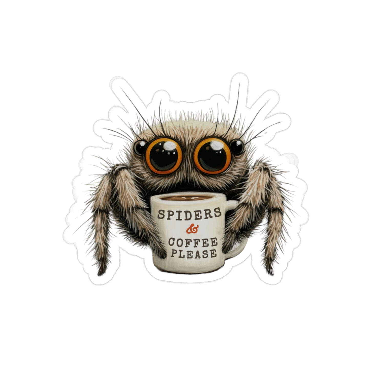 Adorable Spiders - Vinyl Stickers