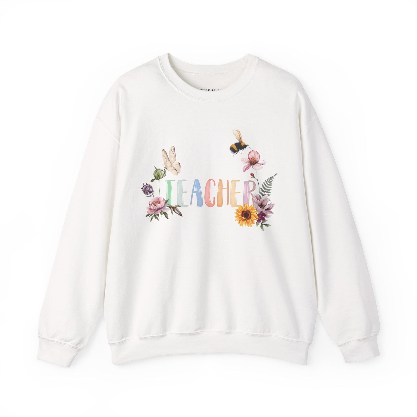 Wildflower Watercolor Teacher Sweatshirt