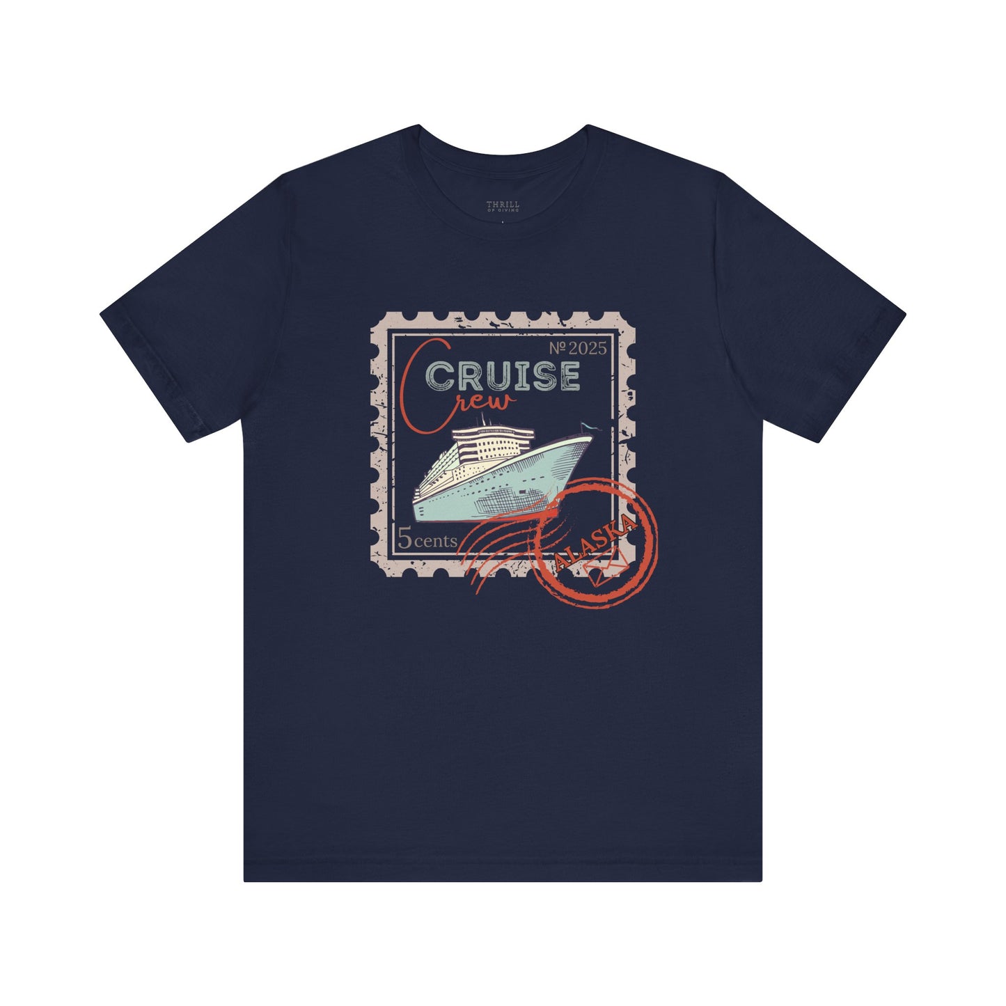 Custom Stamp Cruise Crew Tee