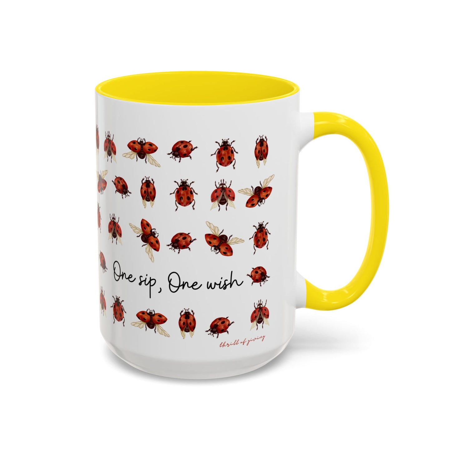 Ladybug Mug - One Sip, One Wish