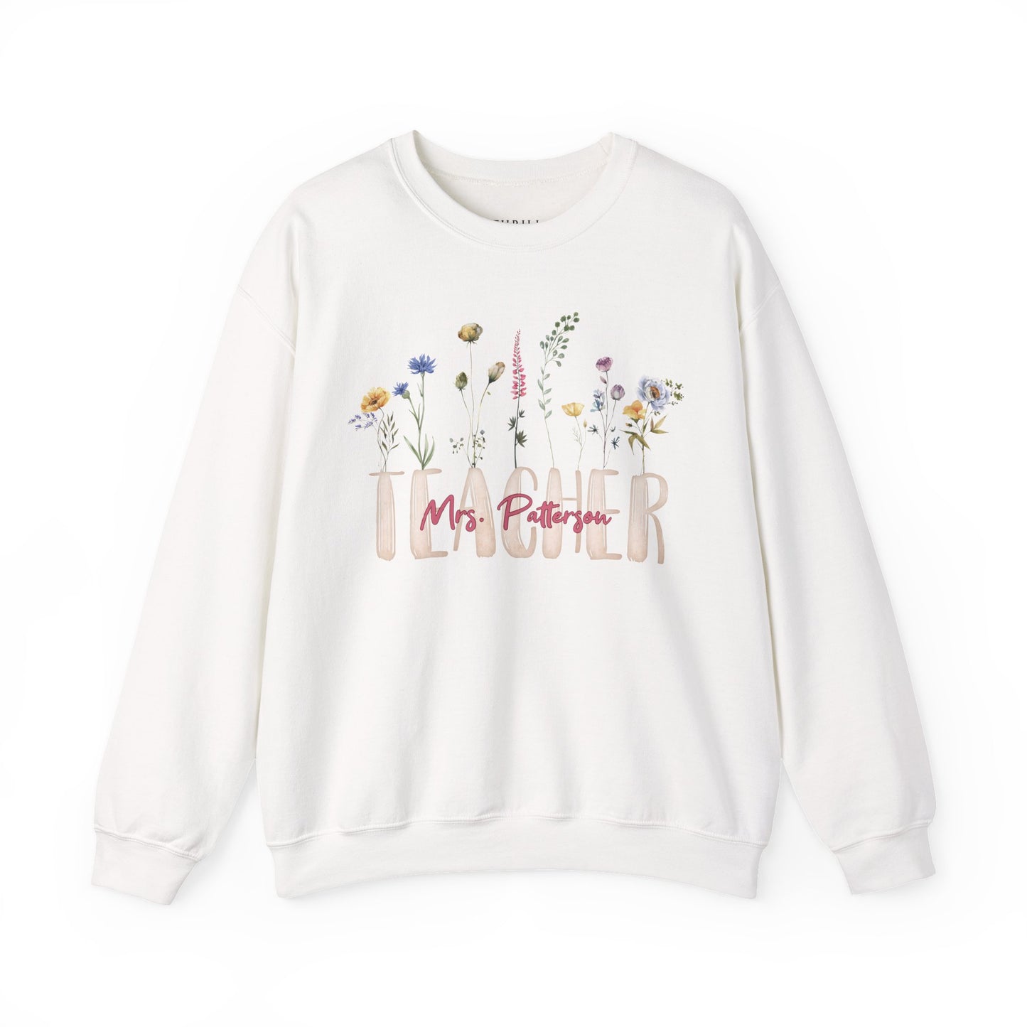 Watercolor Teacher Sweatshirt - Personalized