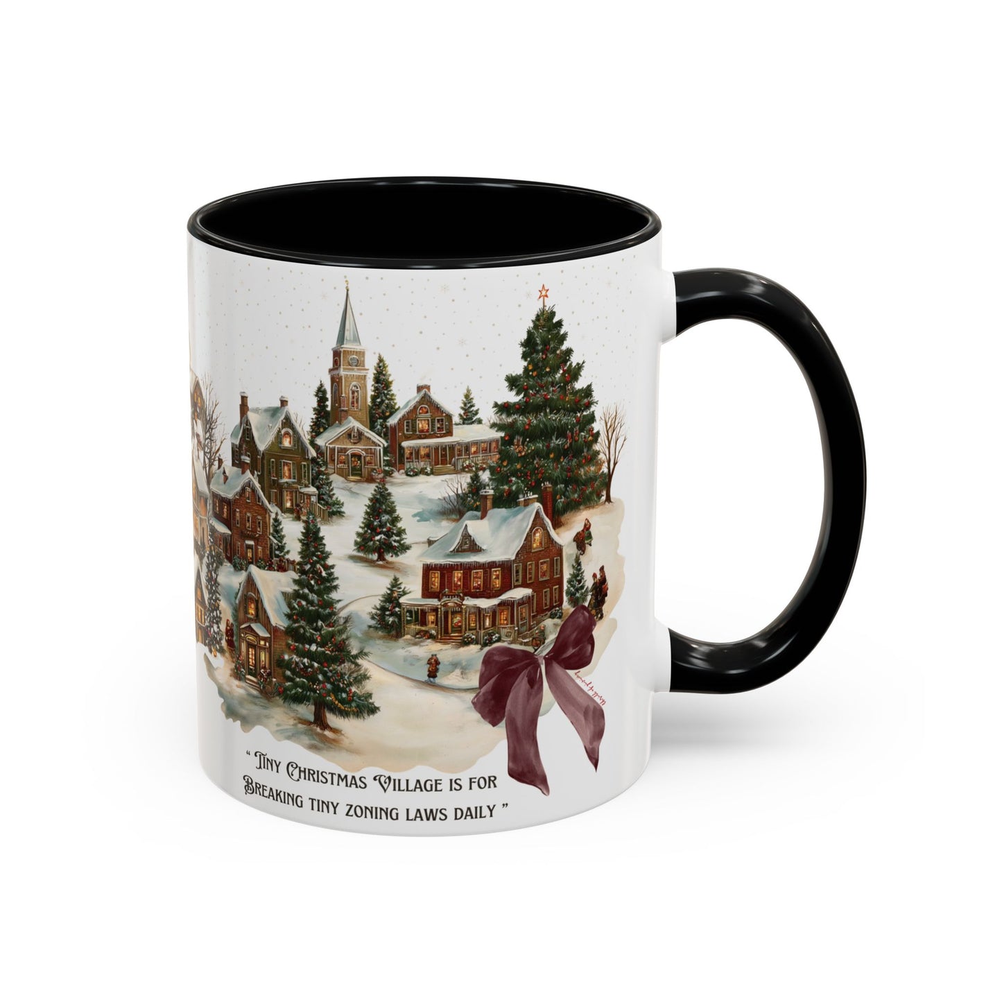 Tiny Christmas Village Mug
