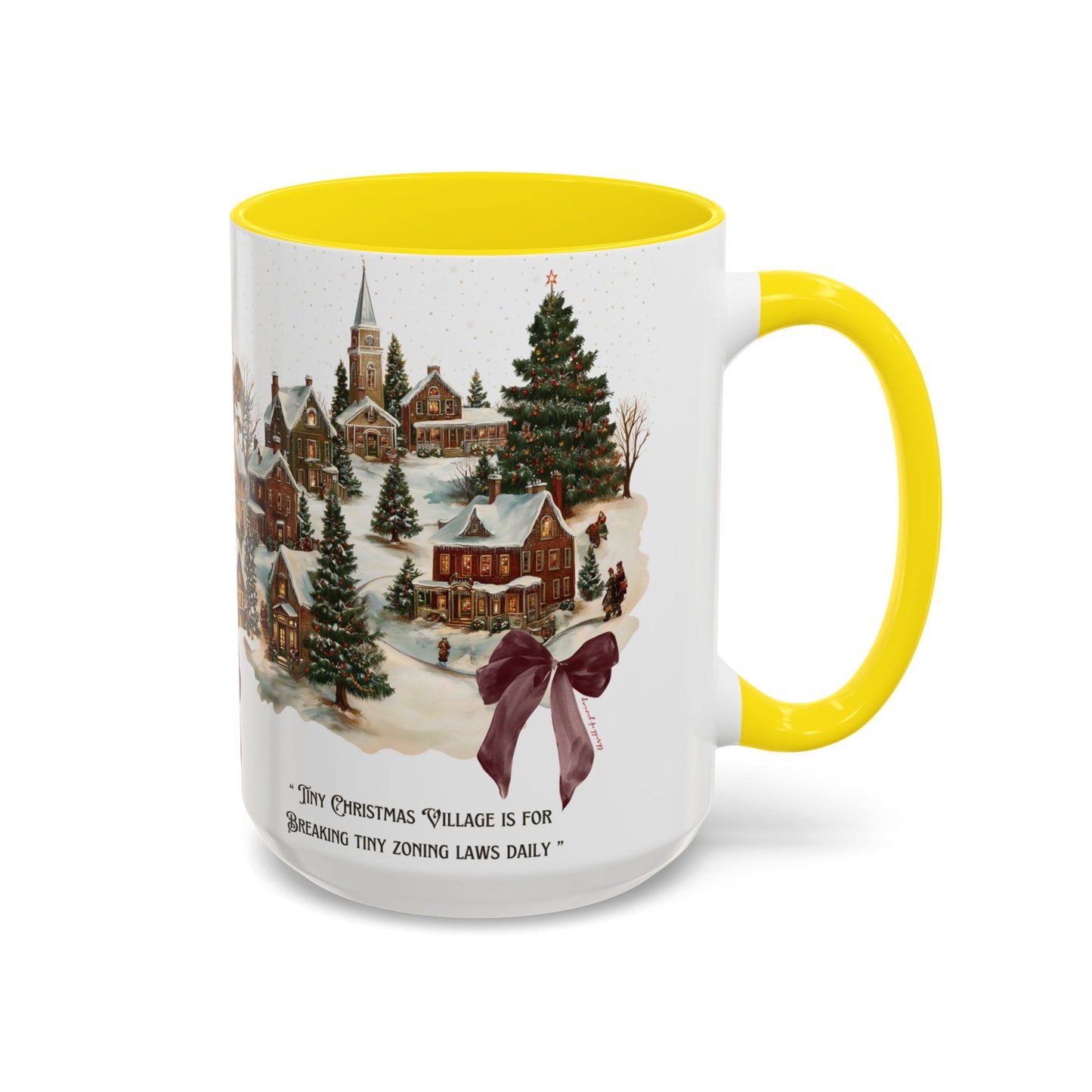 Tiny Christmas Village Mug