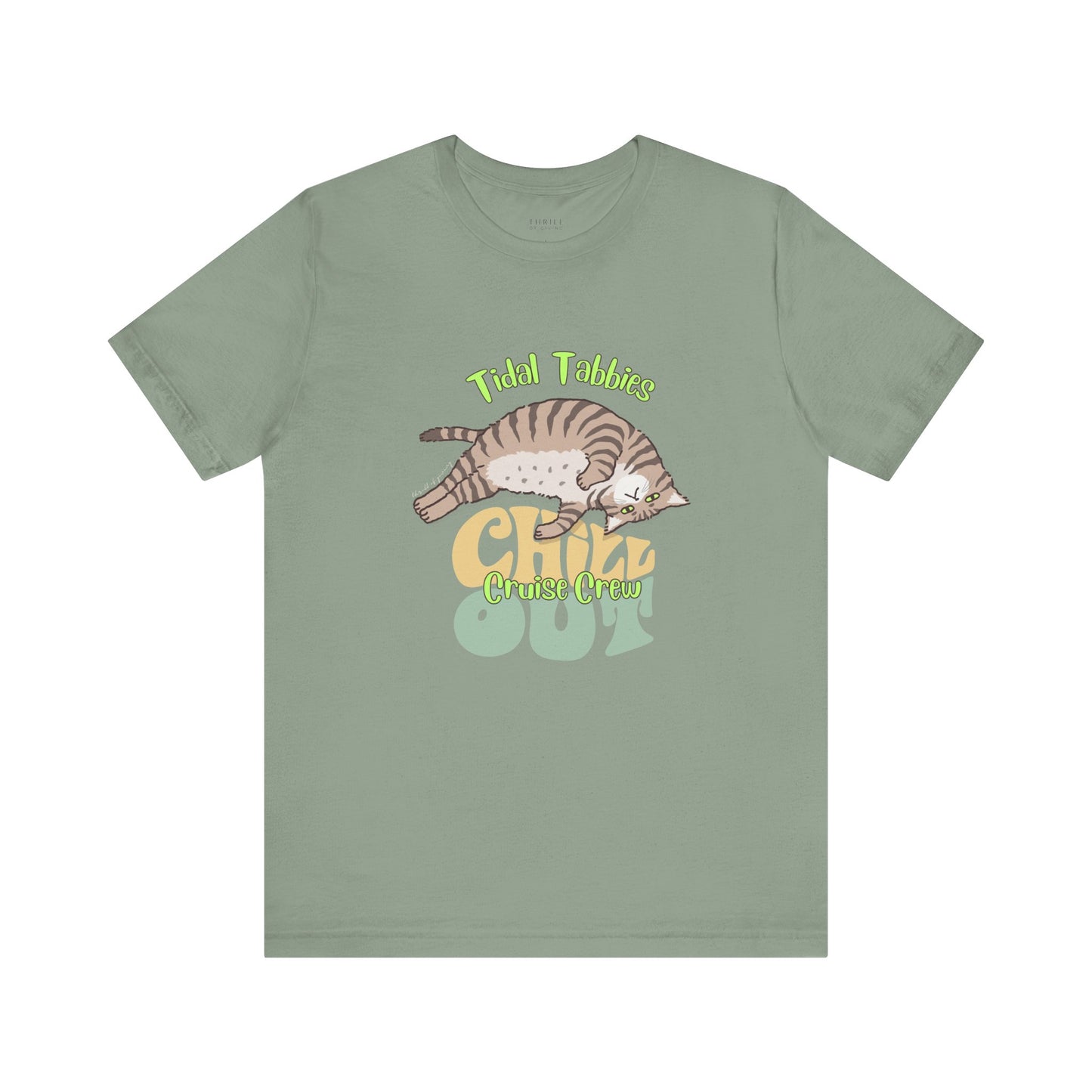 Funny Tidal Tabbies Cruise Crew T-shirt