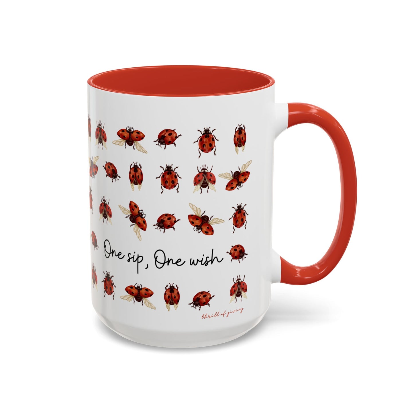 Ladybug Mug - One Sip, One Wish