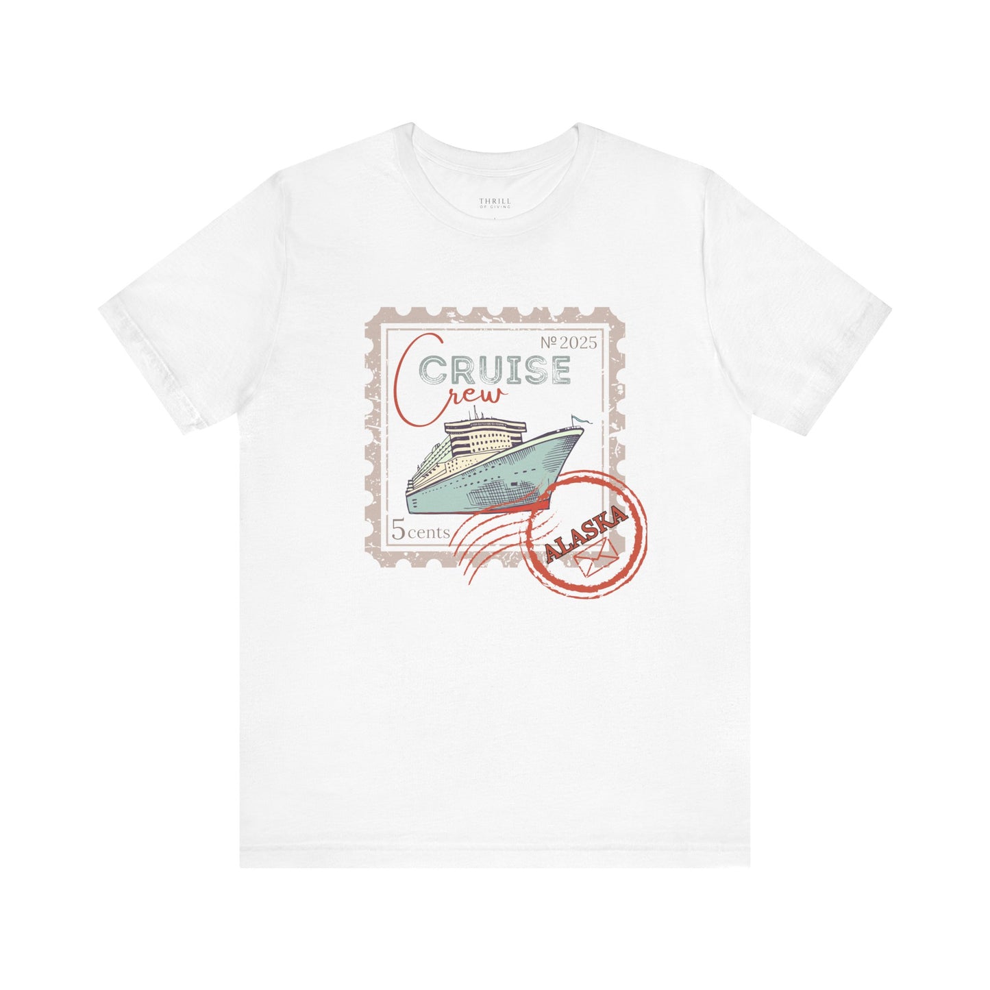 Custom Stamp Cruise Crew Tee
