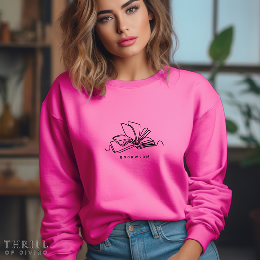 Bookworm Sweatshirt - Minimalist edition