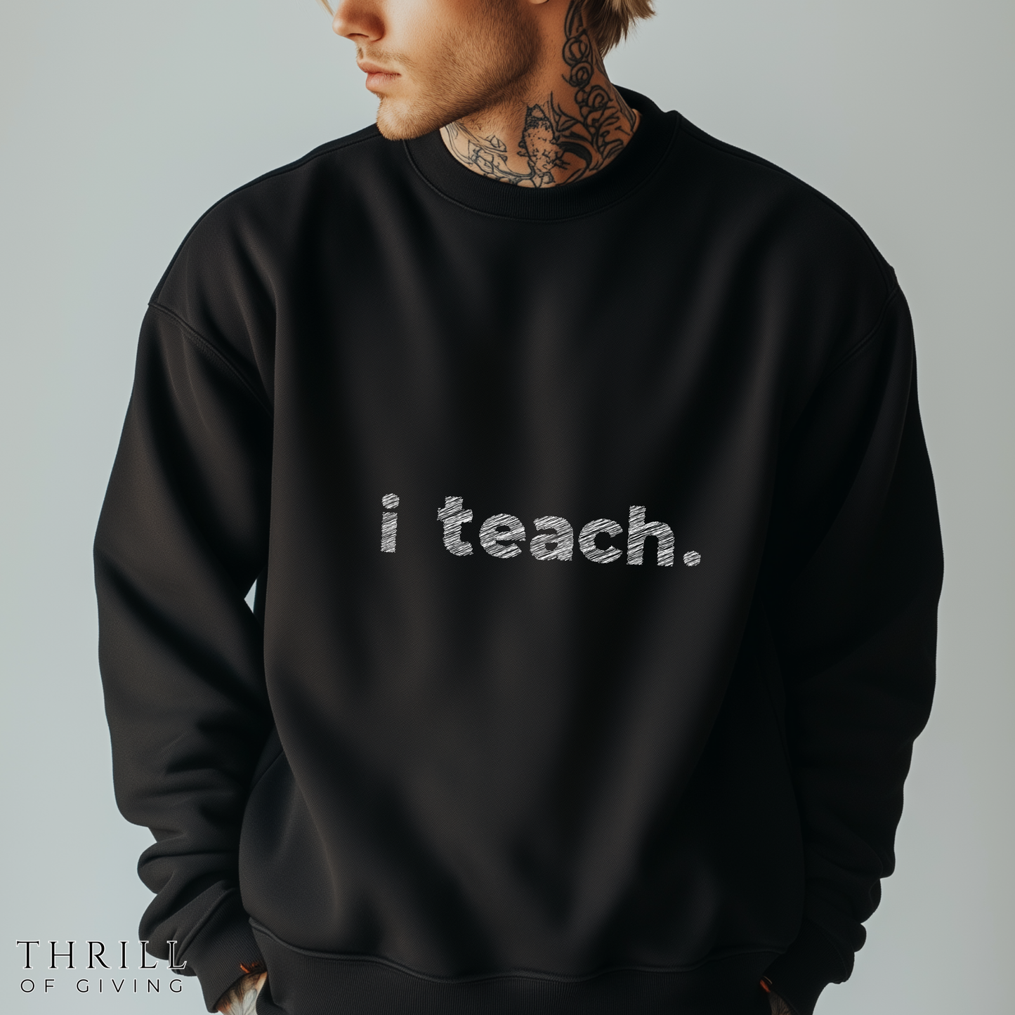 Fun Scribble Teacher Sweatshirt