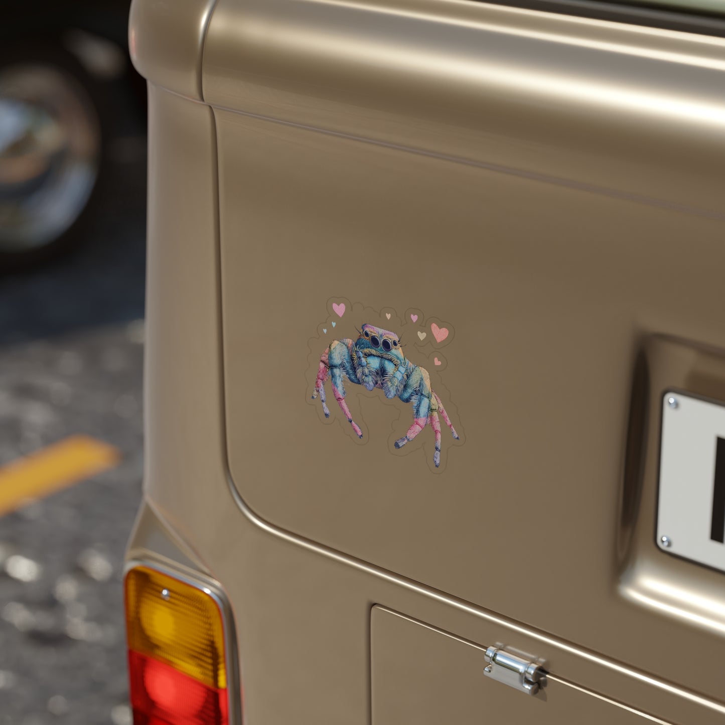 Colorful Spider Love - Fun Die-Cut Sticker