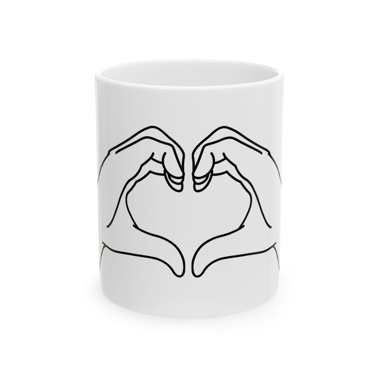 Millennial Heart Hands Coffee Mug
