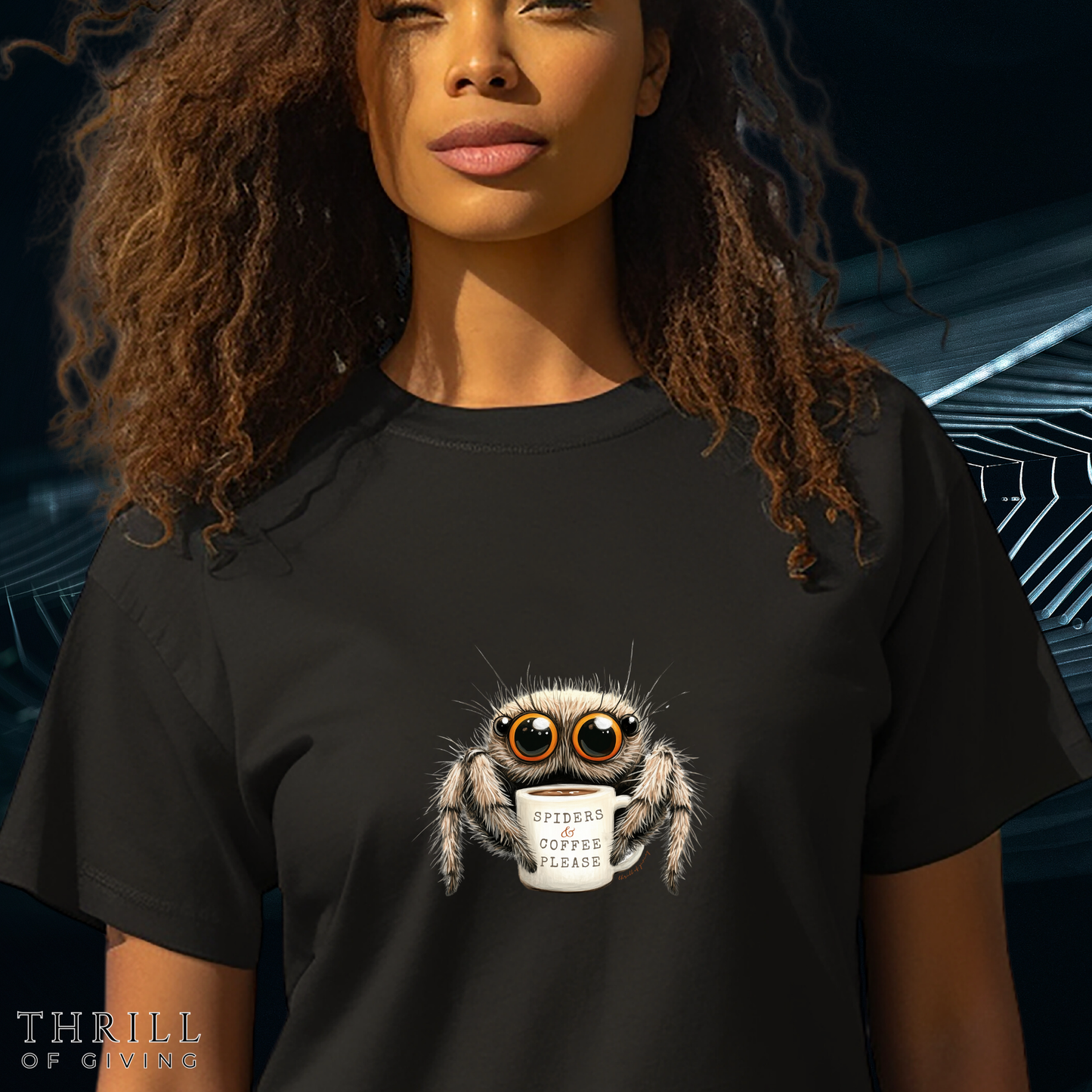 Spiders & Coffee Please T-shirt
