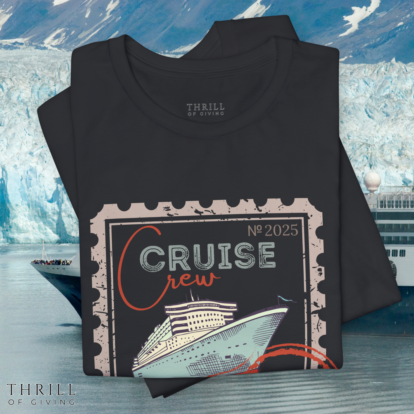 Custom Stamp Cruise Crew Tee