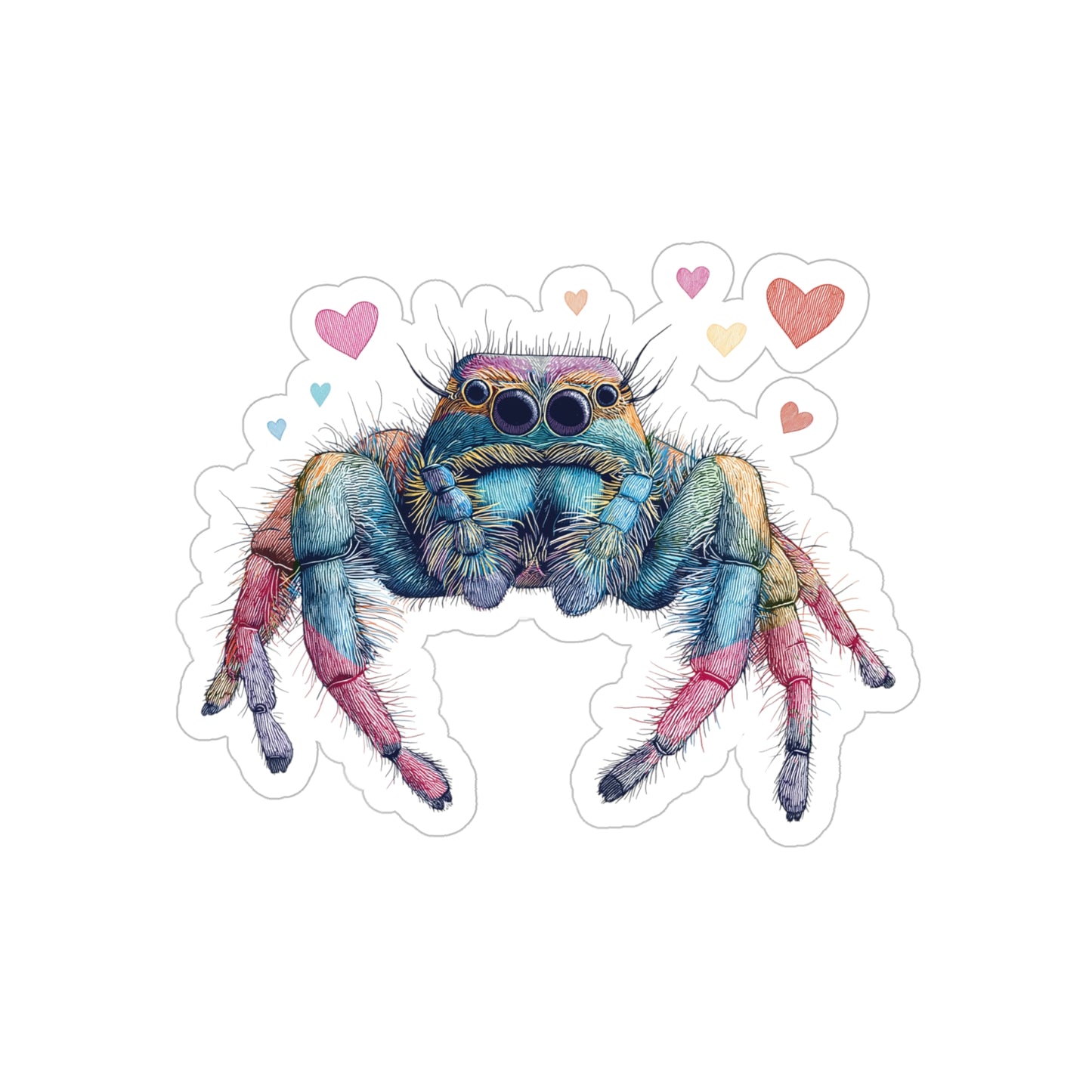Adorable Spiders - Vinyl Stickers