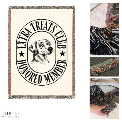 Woven Sneaky Dog Blanket