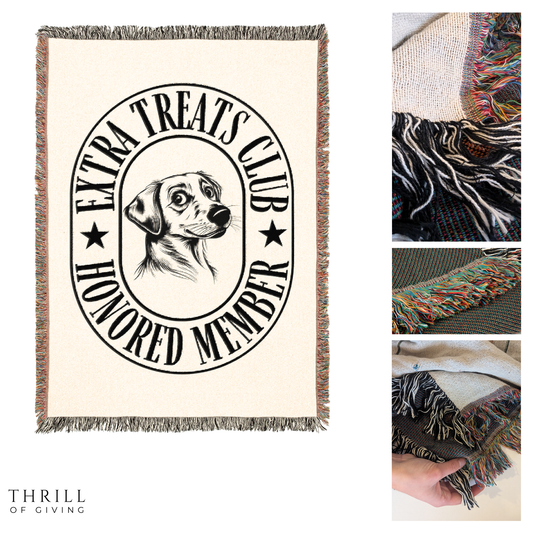 Woven Sneaky Dog Blanket